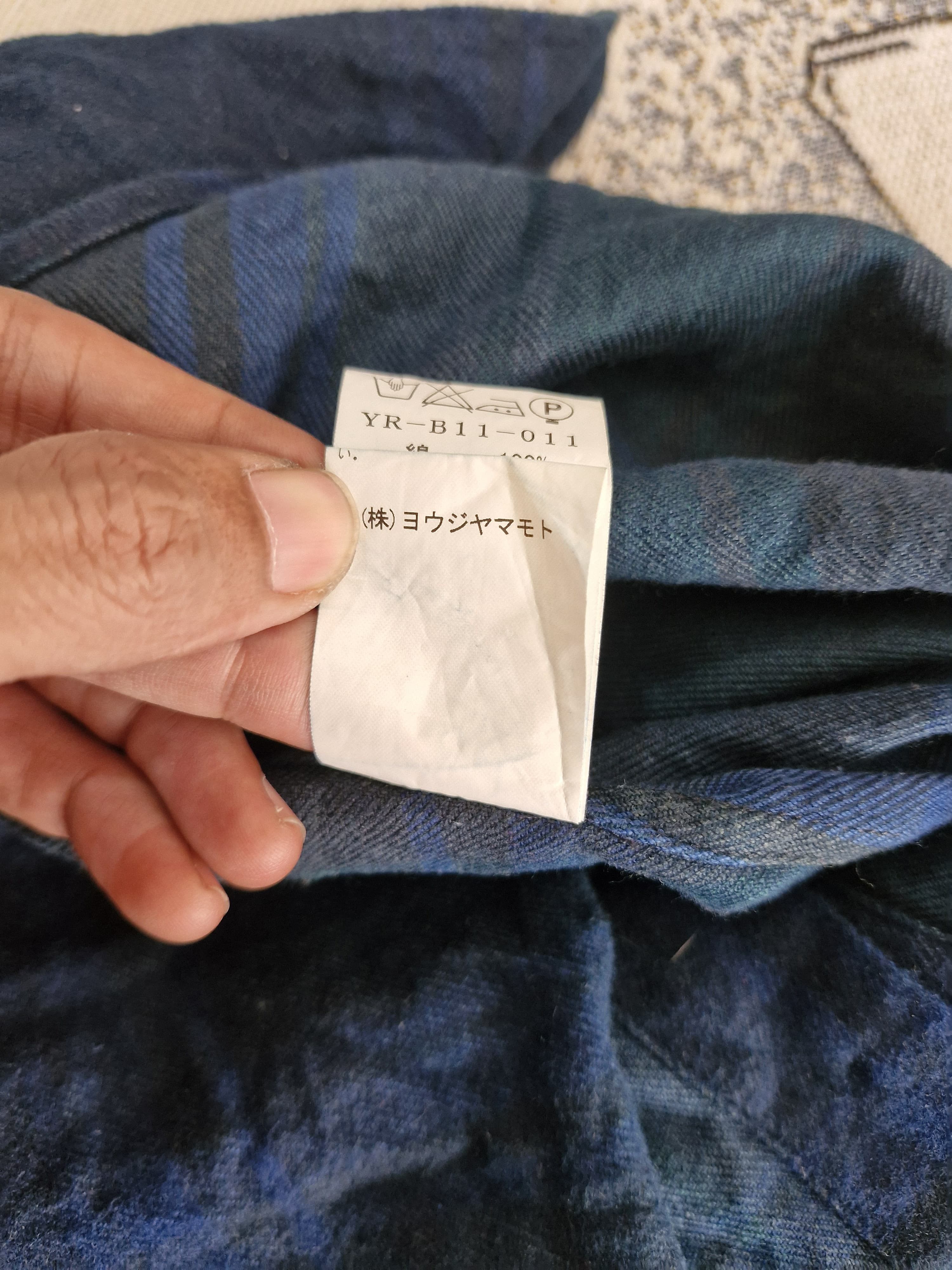 Y's Y's Indigo Yohji Yamamoto Plaid Blouse Size M / US 6-8 / IT 42-44 - 6 Thumbnail