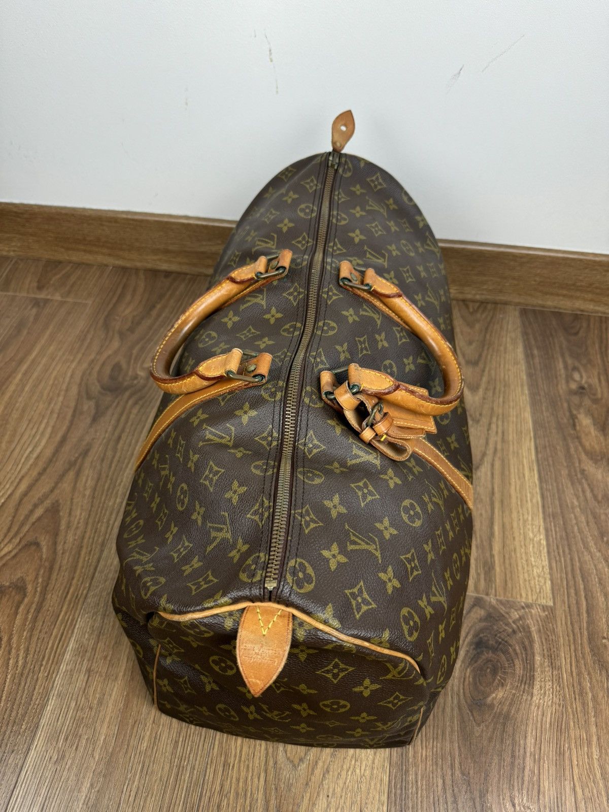 Genuine Leather × Louis Vuitton × Vintage Luxury travel bag Louis Vuitton Keepall 50 original item Size ONE SIZE - 3 Thumbnail