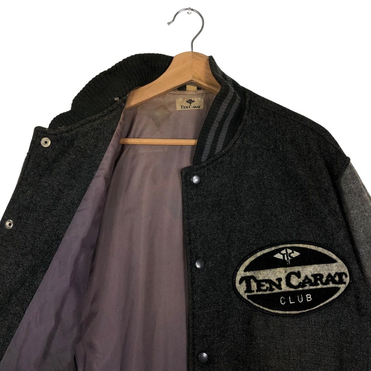 Japanese Brand Vtg Bomber Varsity Jacket Ten Carat Japan Made Issey Miyake Size US L / EU 52-54 / 3 - 9 Thumbnail
