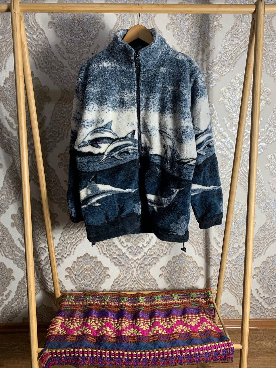 Vintage Vintage Animal Dolphin Fleece Jacket Japan Style Y2K 90s Size US S / EU 44-46 / 1 - 1 Thumbnail
