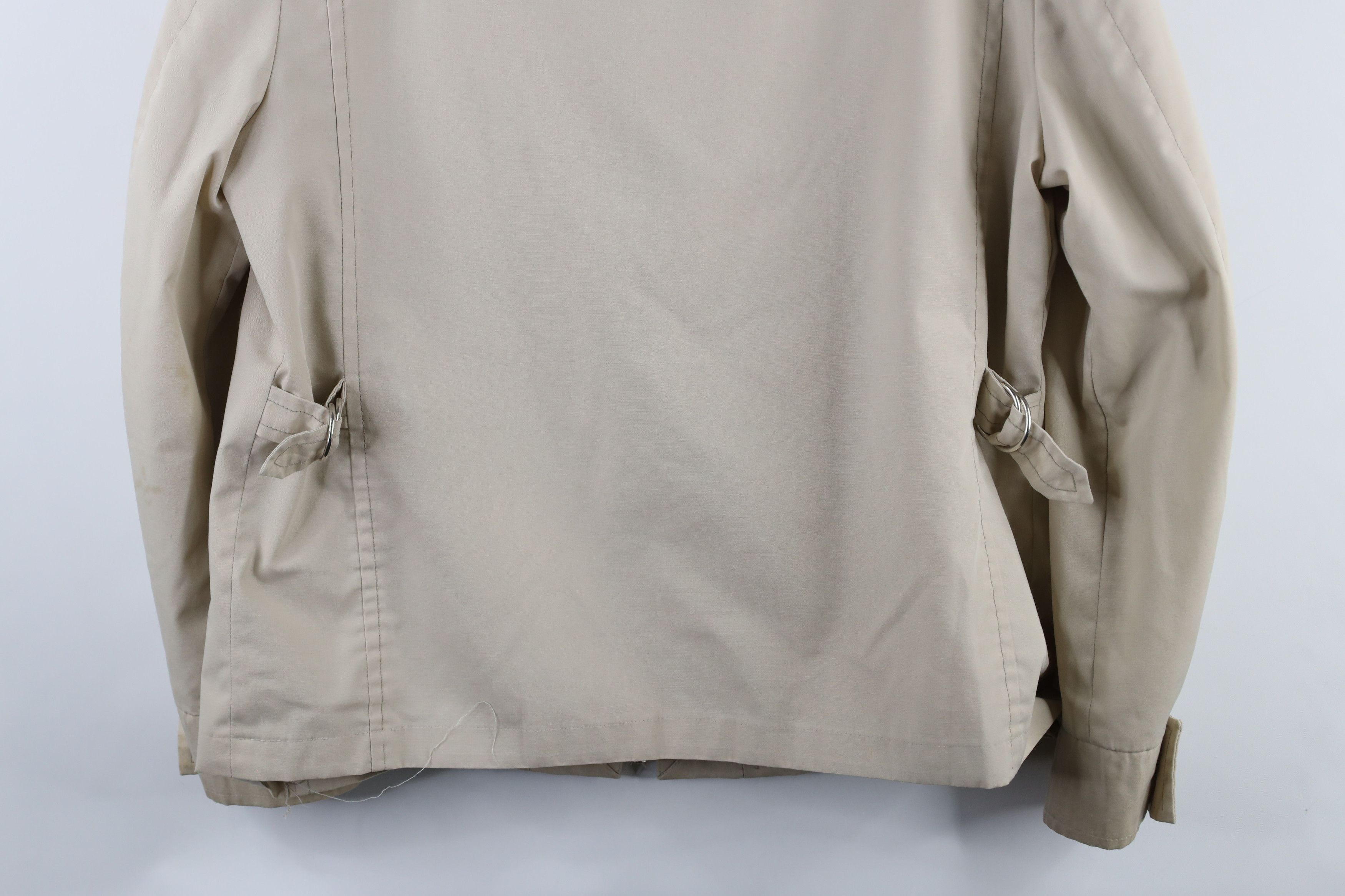Vintage Vintage 70s Streetwear Buckle Back Full Zip Jacket Beige USA Size US L / EU 52-54 / 3 - 20 Thumbnail