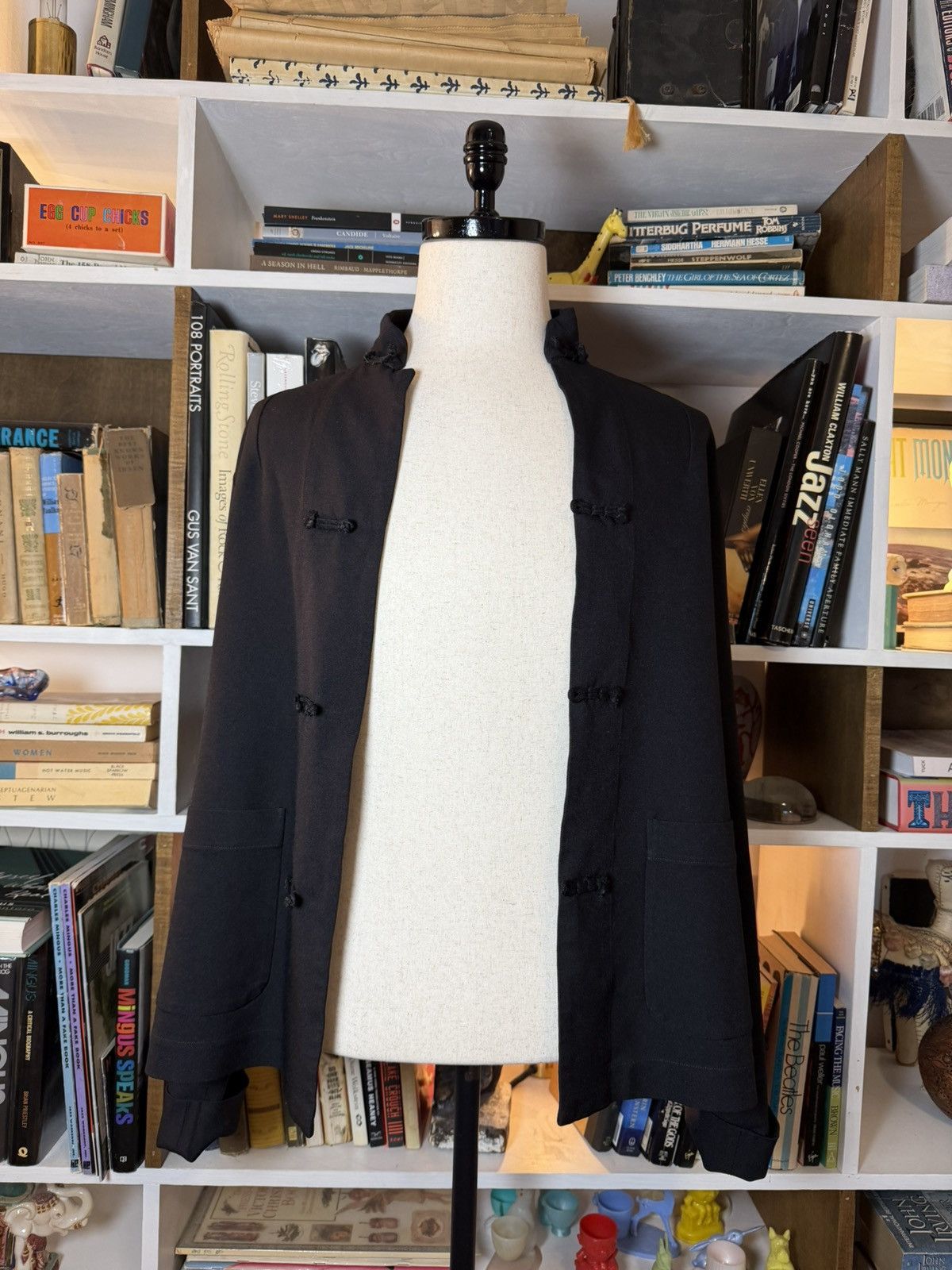 Comme des Garcons Black Comme Des Garcons Stand collar China button jacket Size US L / EU 52-54 / 3 - 5 Thumbnail
