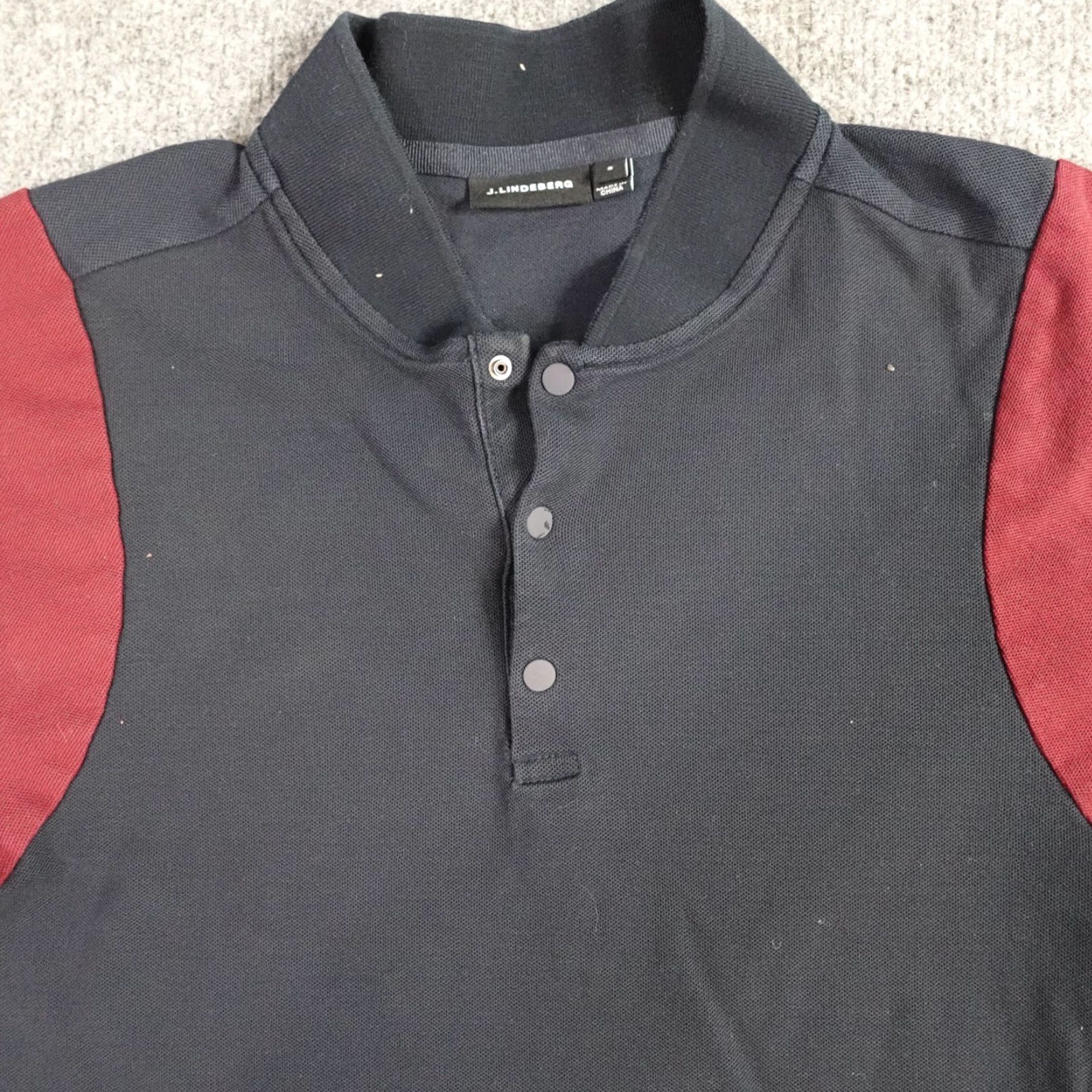 J.Lindeberg J.Lindeberg Polo Shirt Mens Small Blue Henley 100% Cotton Embroidered Button Short Sleeve Size US S / EU 44-46 / 1 - 3 Thumbnail