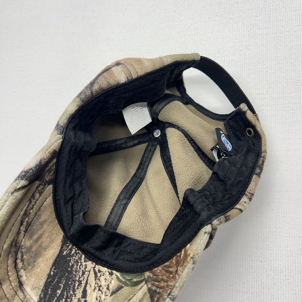 Realtree × Vintage Real Tree Hat Cap Rivers West Fleece Hunting Strap Back Size ONE SIZE - 11 Thumbnail