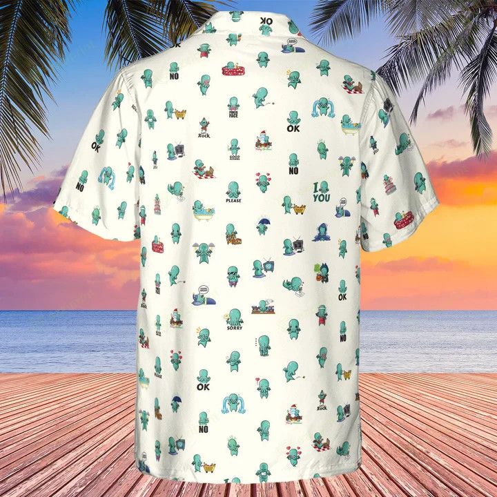 Other KAWAI CTHULHU PATTERN HAWAIIAN SHIRT Size US L / EU 52-54 / 3 - 4 Thumbnail