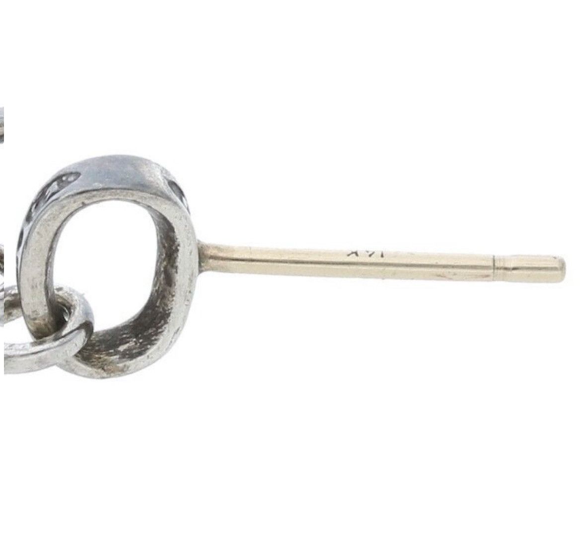 Chrome Hearts Chrome Hearts Pink Sapphire Silver Earring Size ONE SIZE - 5 Thumbnail