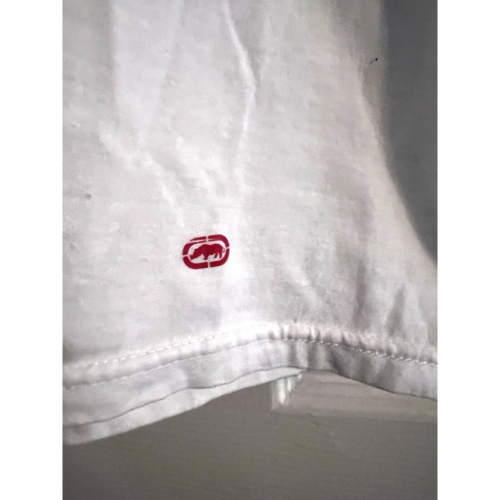 Ecko Unltd. Ecko Unltd V-Neck Mens T-Shirt White Size M Unlimited Shirt Size US M / EU 48-50 / 2 - 3 Thumbnail