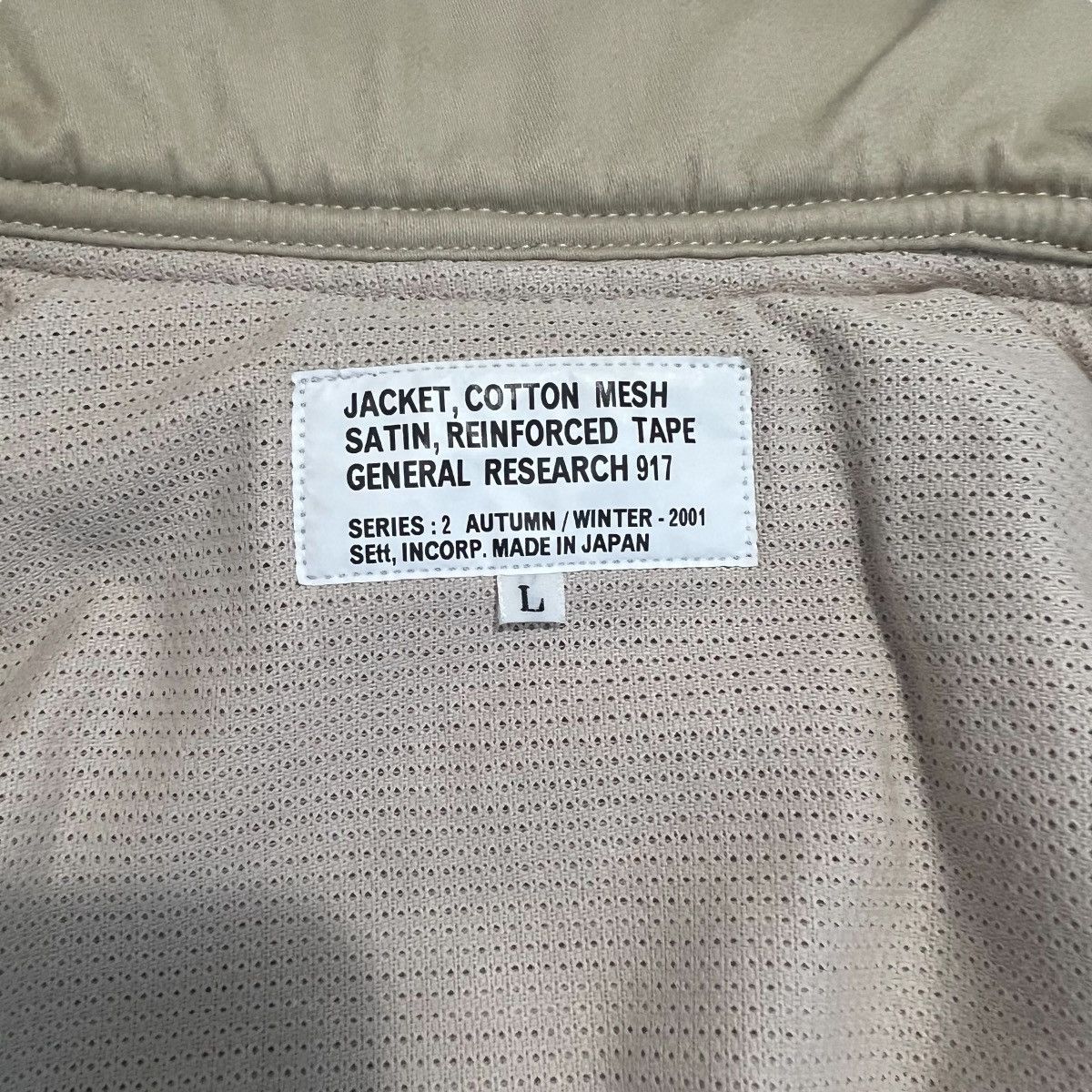 General Research GENERAL RESEARCH 2001A/W COTTON FLIGHT JACKET Size US L / EU 52-54 / 3 - 5 Thumbnail