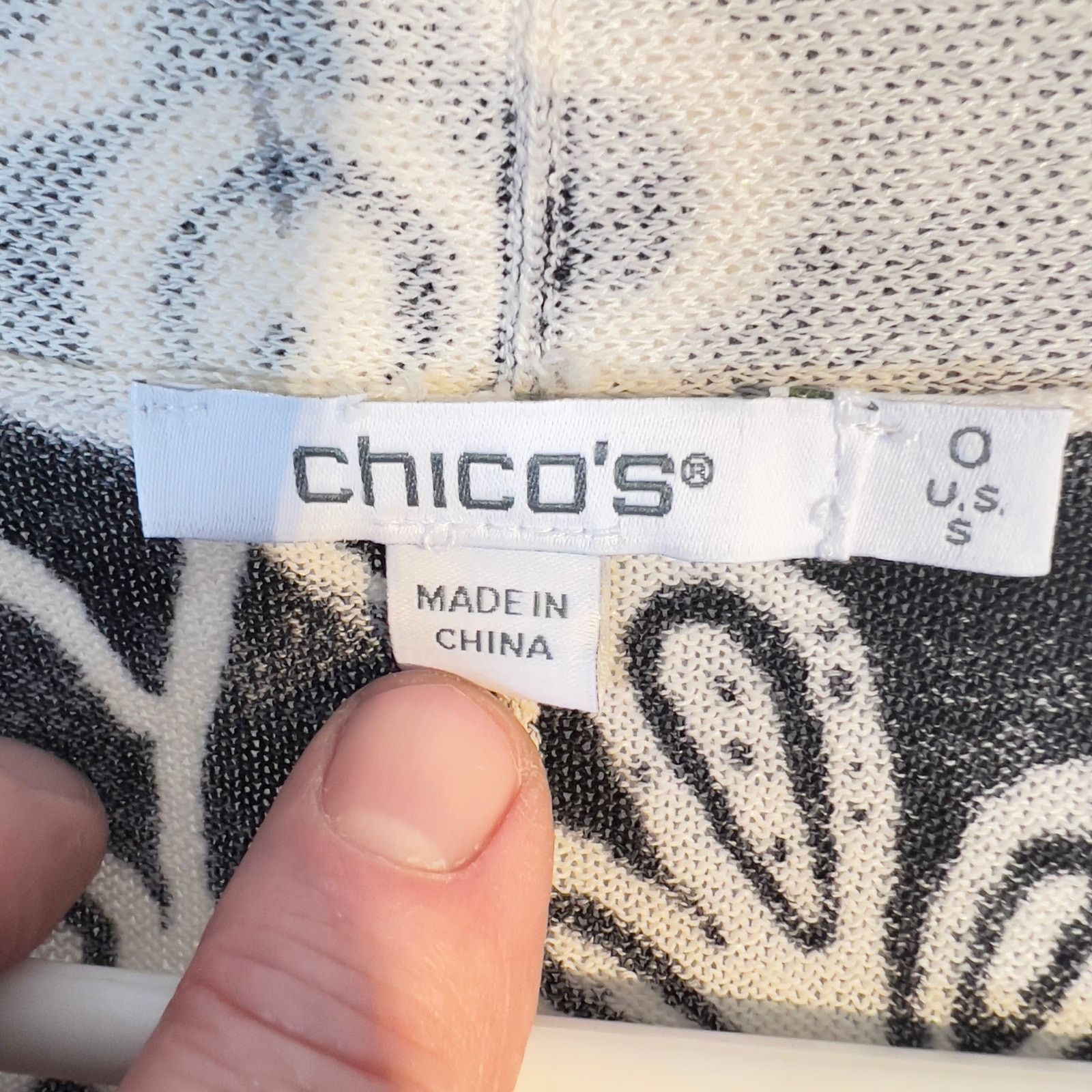 Chicos Chico's Open Style Cardigan Woman 0= Small Floral 33” Size S / US 4 / IT 40 - 2 Thumbnail