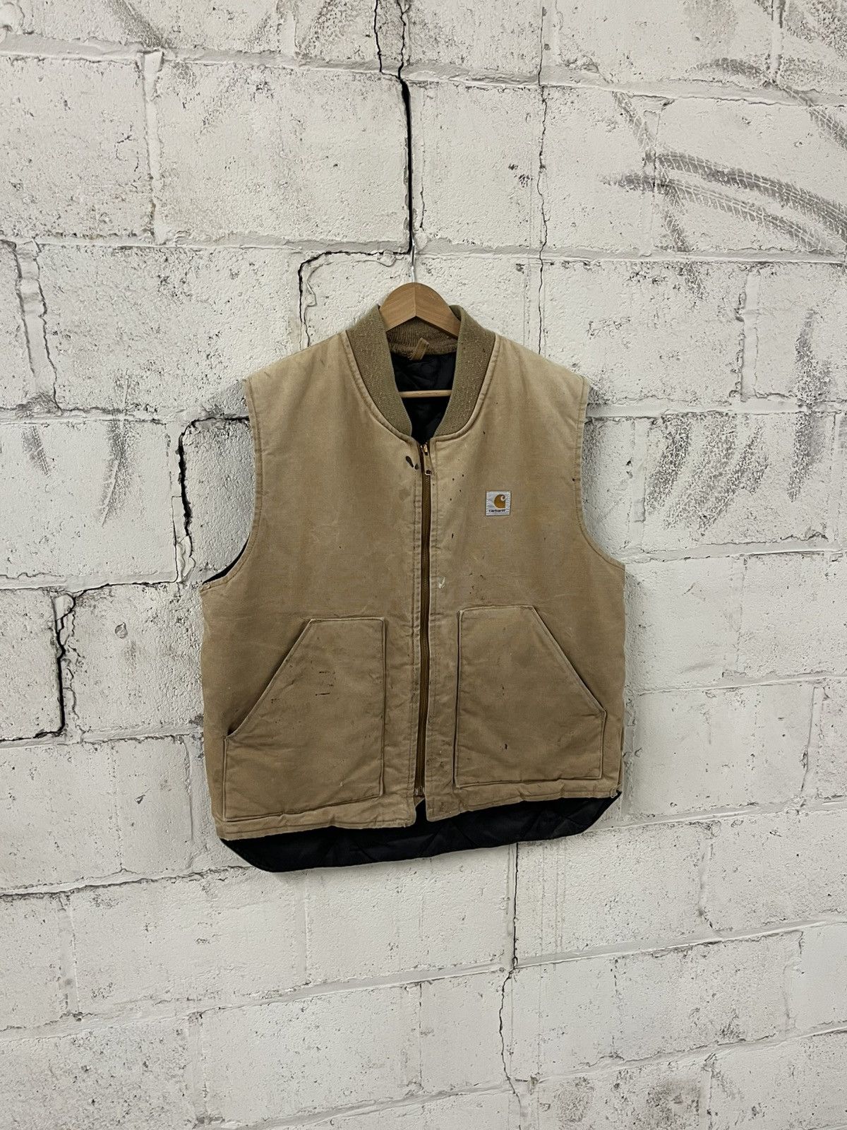 Carhartt Carhartt vest faded and thrashed workwear hype streetwear Size US L / EU 52-54 / 3 - 2 Thumbnail