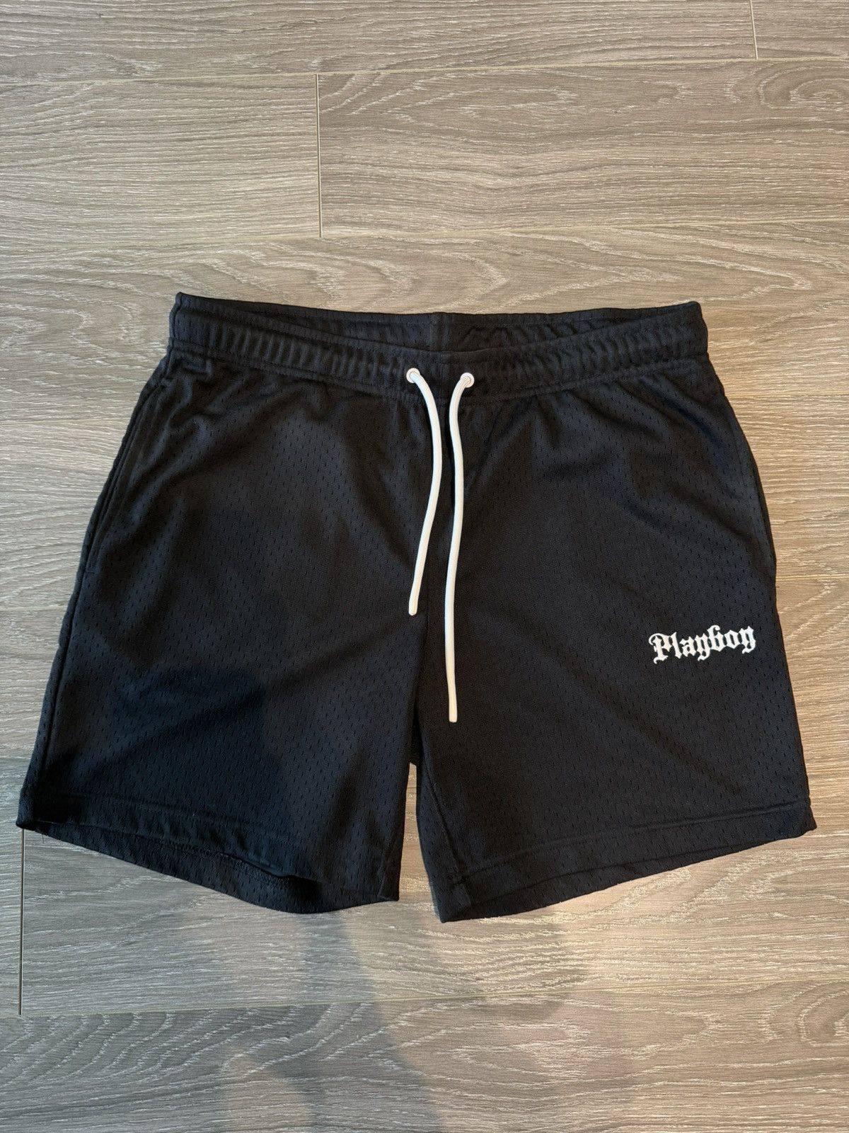 Playboy PLAYBOY x PacSun Black Mesh Athletic Men's Shorts Size US 32 / EU 48 - 1 Thumbnail