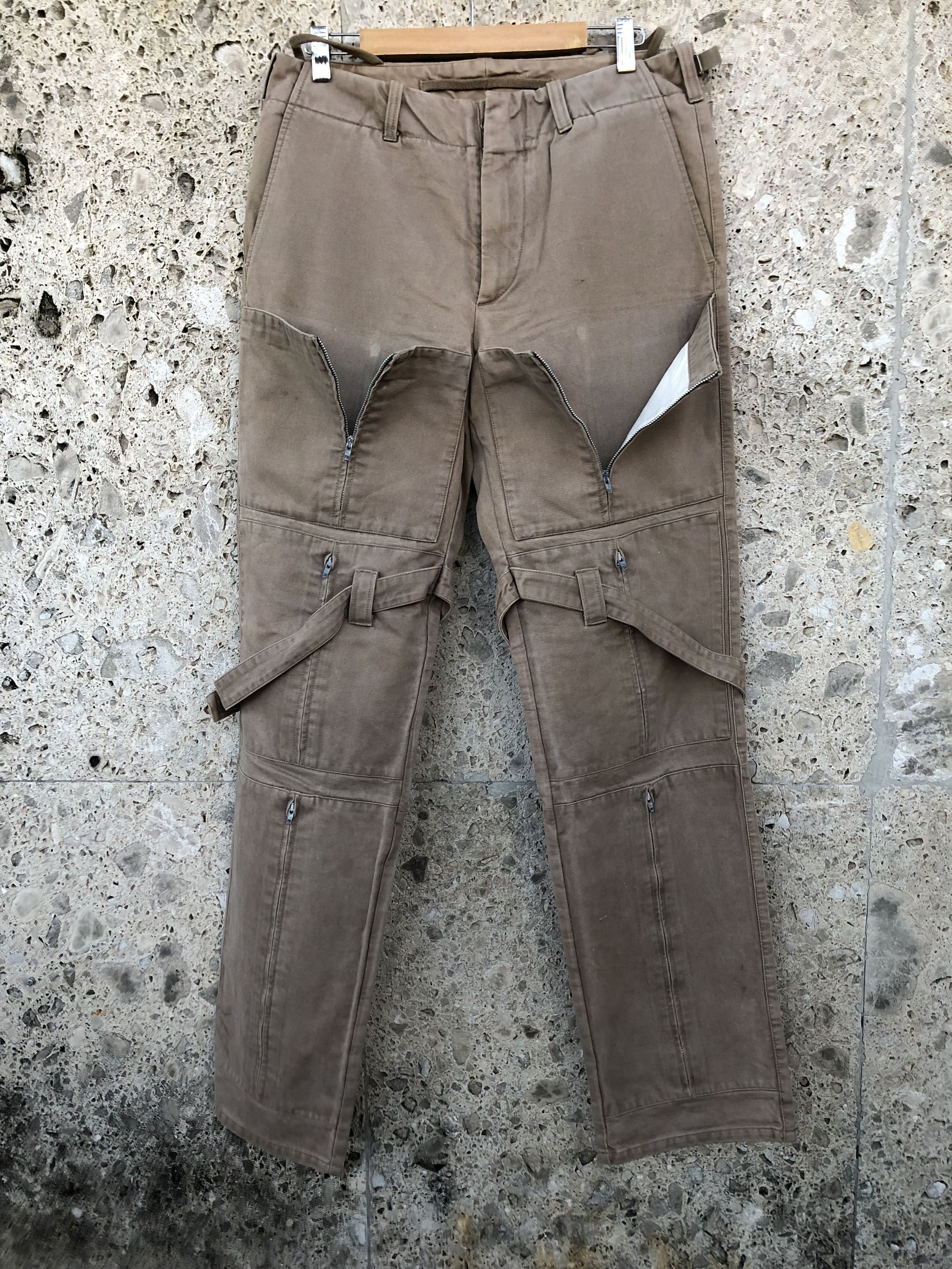 helmut lang bondage pants 99s Helmut Lang Autumn / Winter 1999 Zip