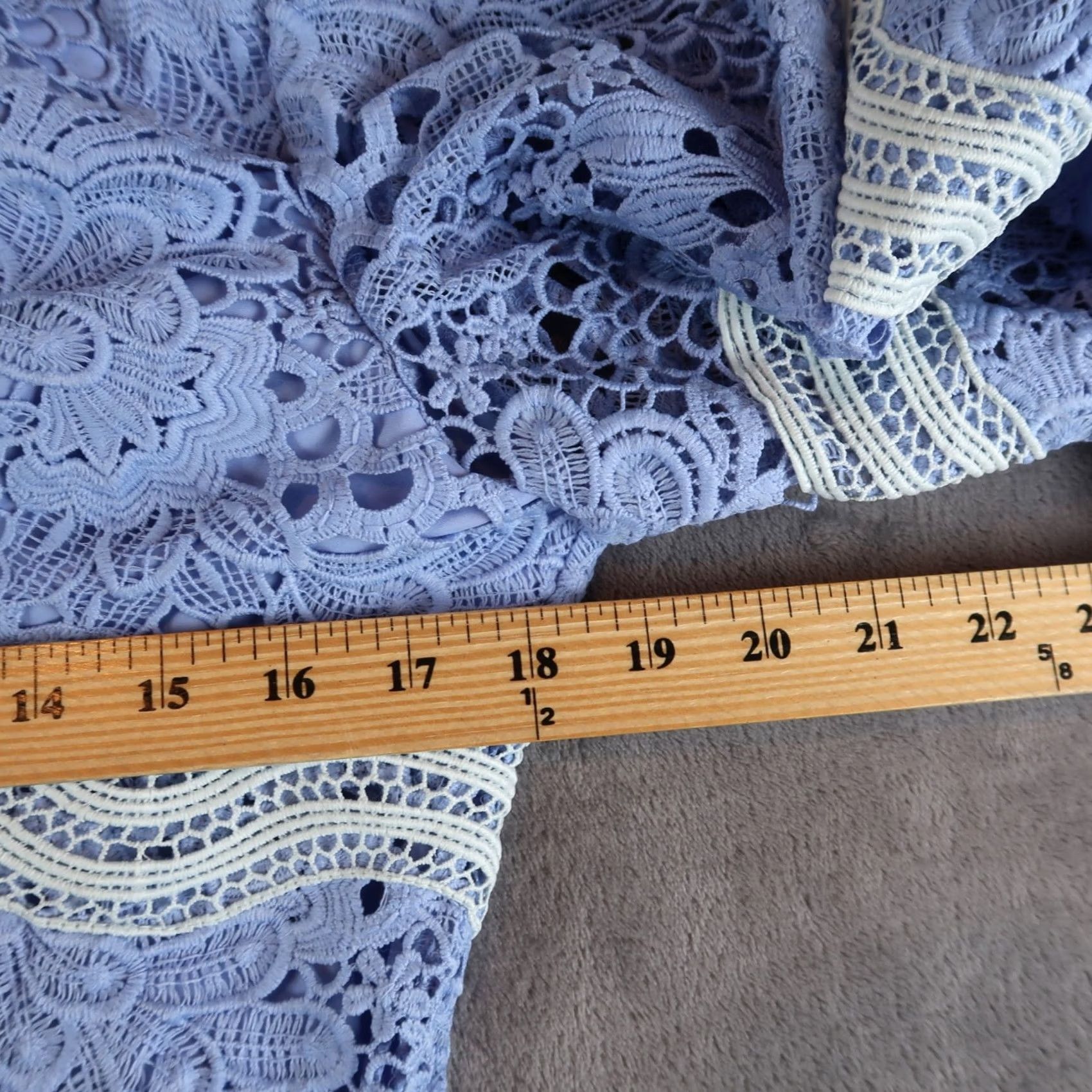Vintage VINTAGE Gaëlle V-neck floral embroidered mini dress Size L Large Blue NWT MSRP 77 Size L / US 10 / IT 46 - 6 Thumbnail