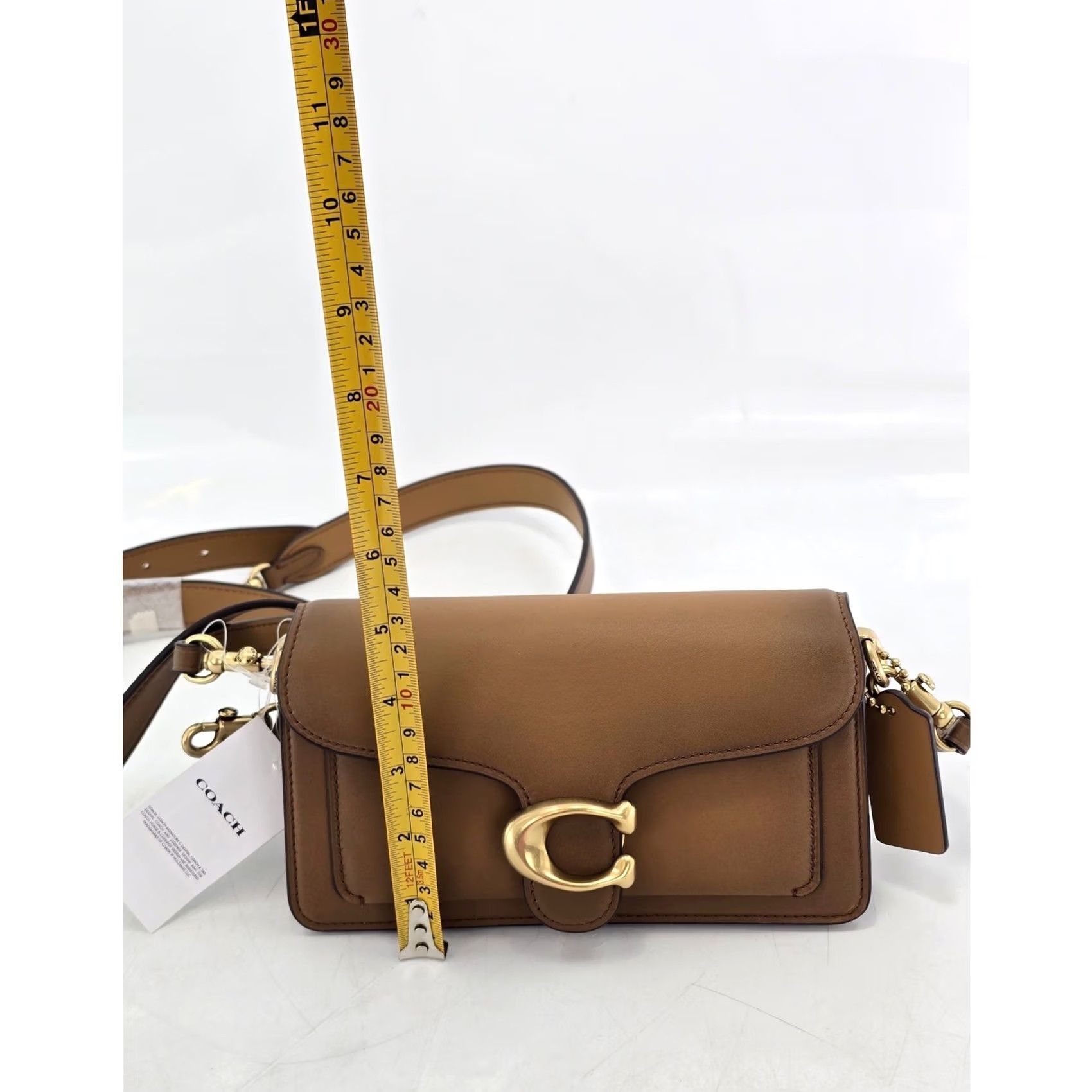Coach Coach Tabby 20 Shoulder Bag Small Honey Brown Leather Womens New Size ONE SIZE - 6 Thumbnail