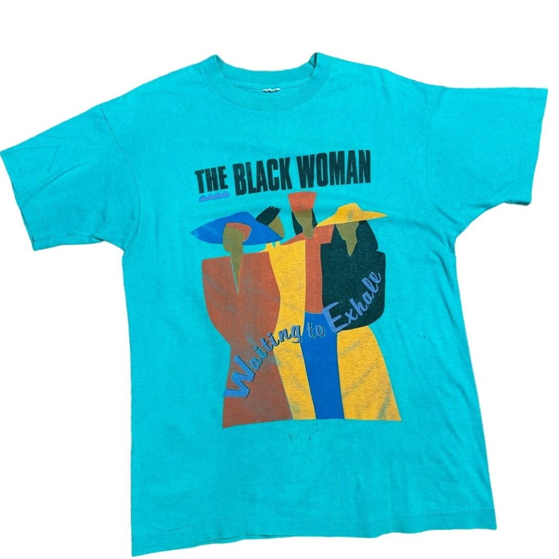 Fruit Of The Loom Vintage 1995 The Black Woman Waiting To Exhale Movie T Shirt Size XL / US 12-14 / IT 48-50 - 1 Thumbnail