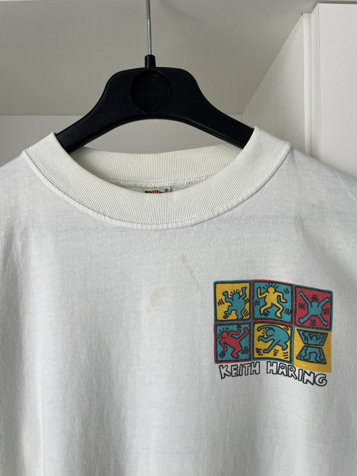 Keith Haring × Vintage Vintage Keith Haring T-Shirt Art Figures In Motion 90s Rare Size US L / EU 52-54 / 3 - 6 Thumbnail
