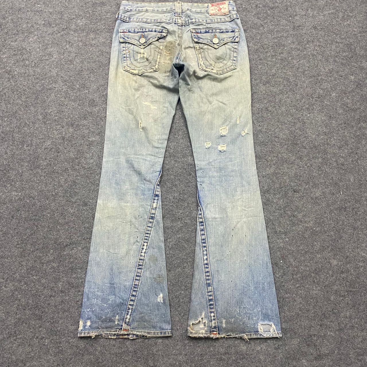 True Religion 💥Flare💥Vintage True Religion Distressed Denim Size US 30 / EU 46 - 2 Thumbnail