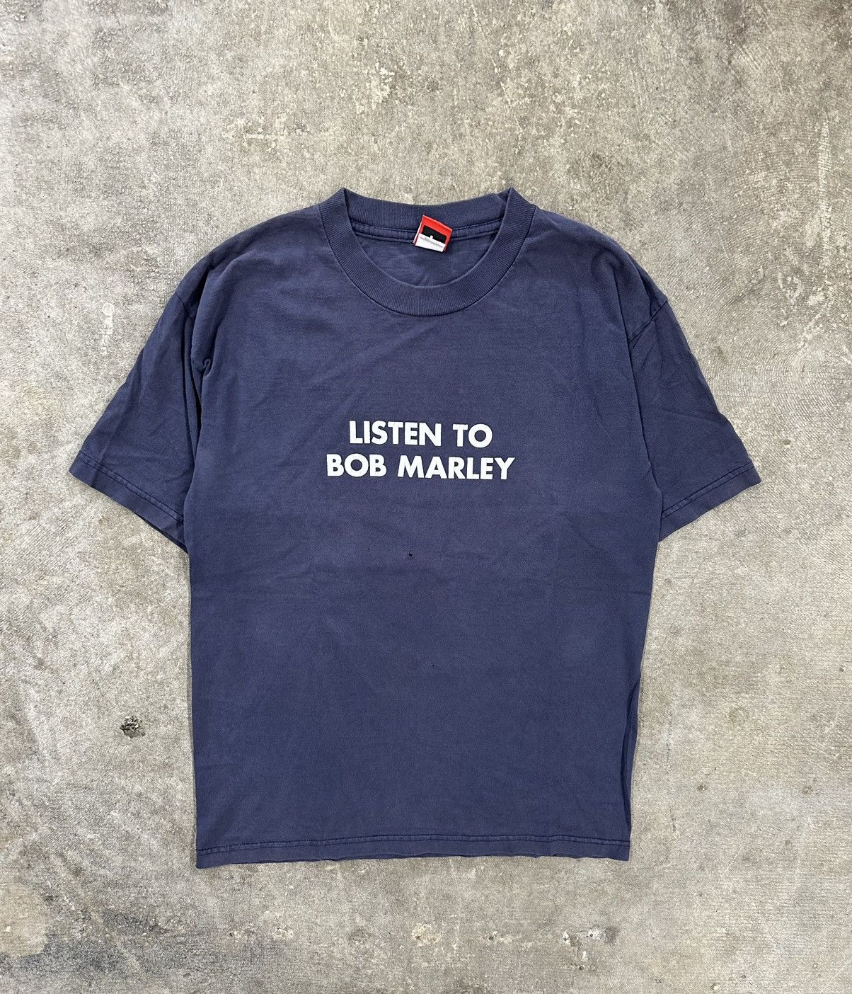 Vintage Y2K 00s Element Listen To Bob Marley T-Shirt RARE
