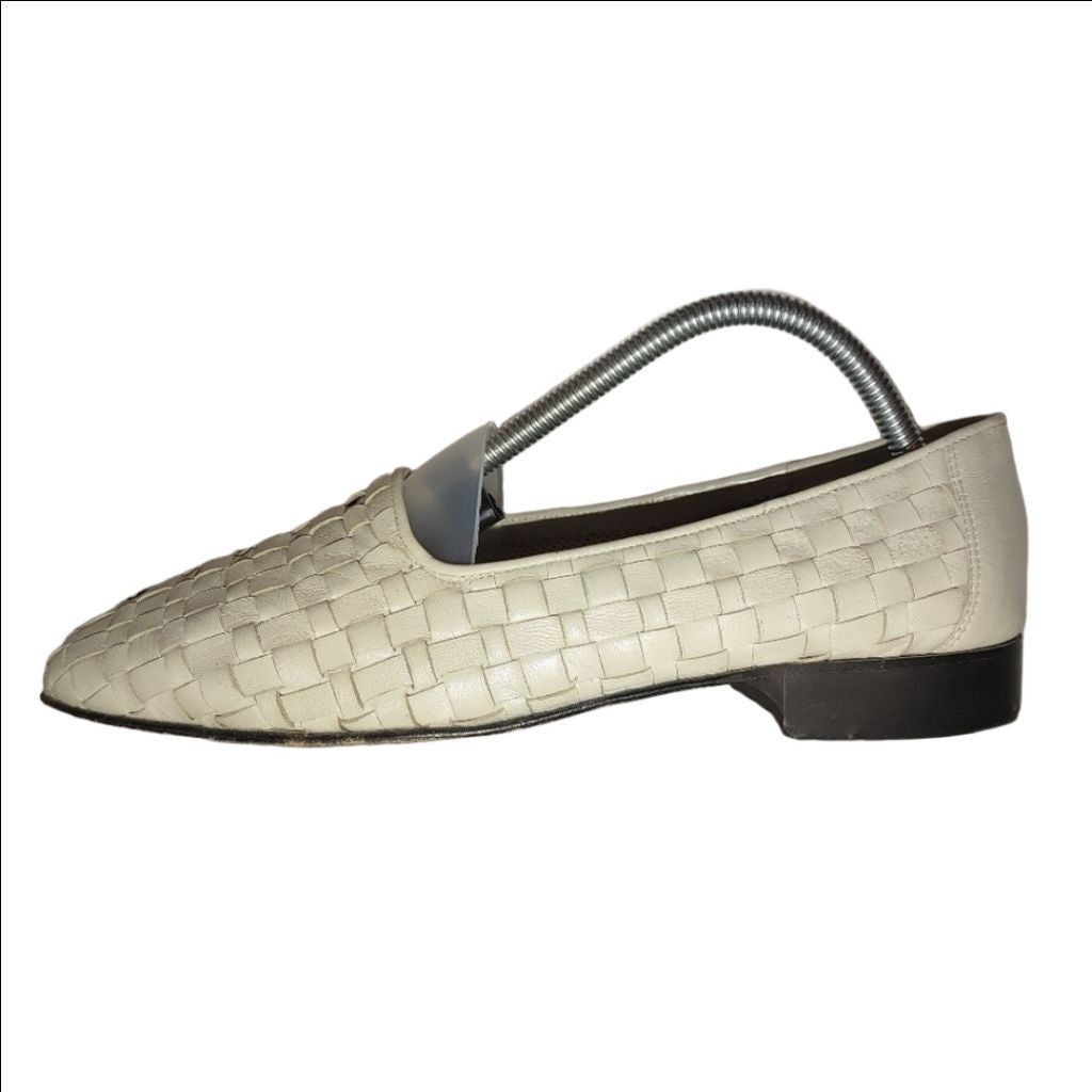 Massimo Dutti Massimo Dutti Woven Leather Slip Ons Size 9B Size US 9 / IT 39 - 1 Thumbnail