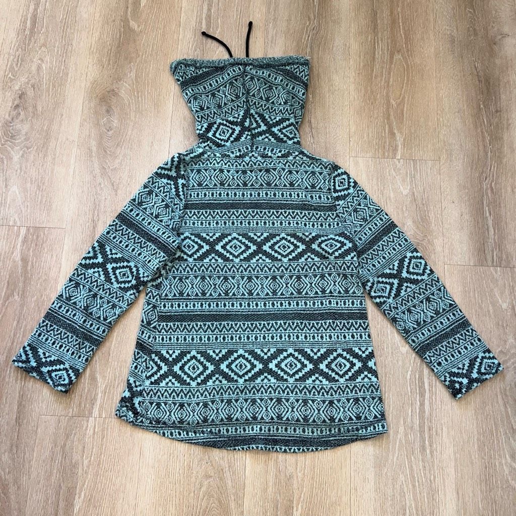 Other One World Cowl Neck Pattern Pullover Tunic Sweatshirt Turquo Size M / US 6-8 / IT 42-44 - 11 Thumbnail