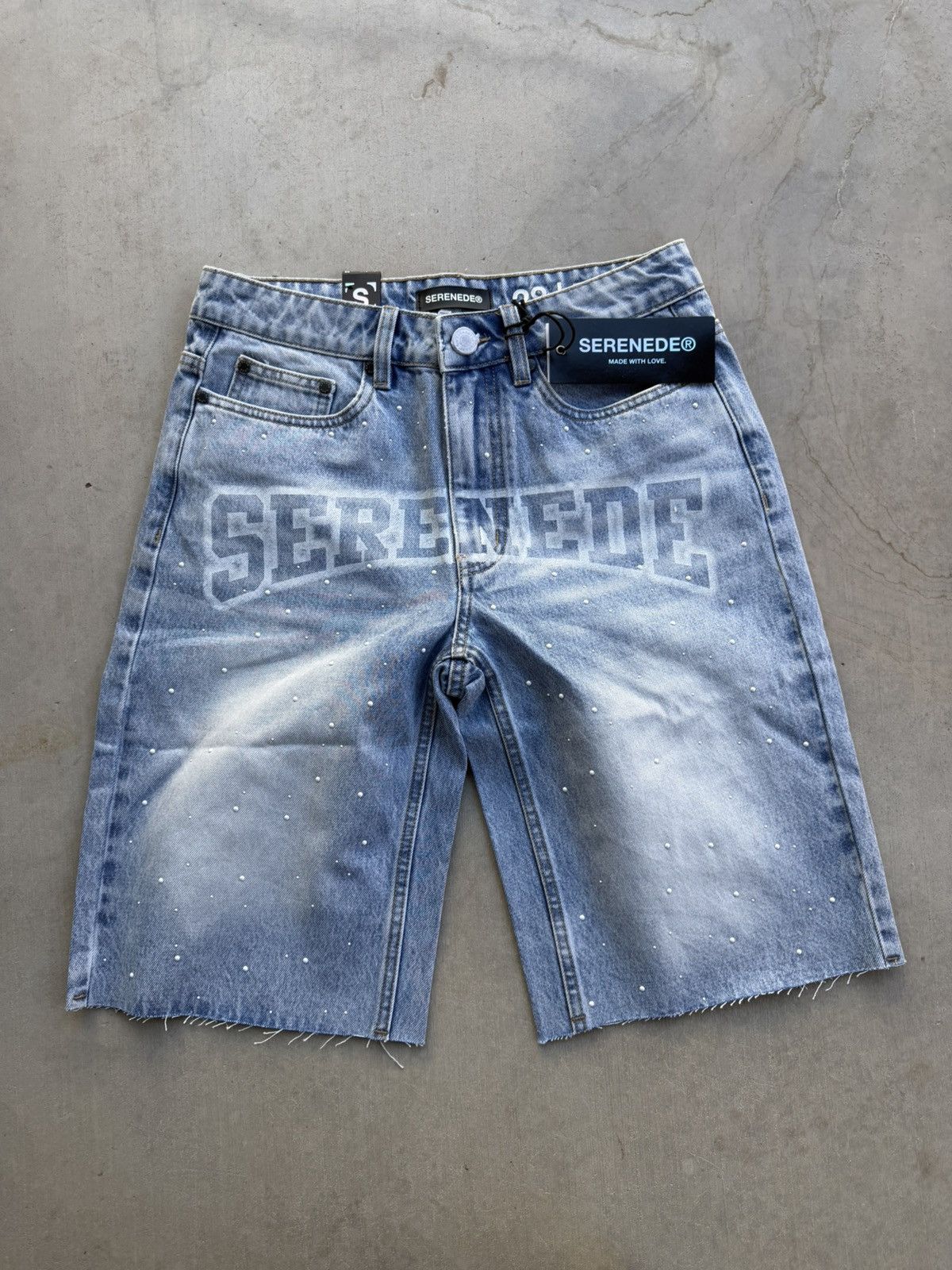 Other Serenede Dynasty Denim Shorts – Light Blue Size 28 NWT Size US 28 / EU 44 - 1 Thumbnail