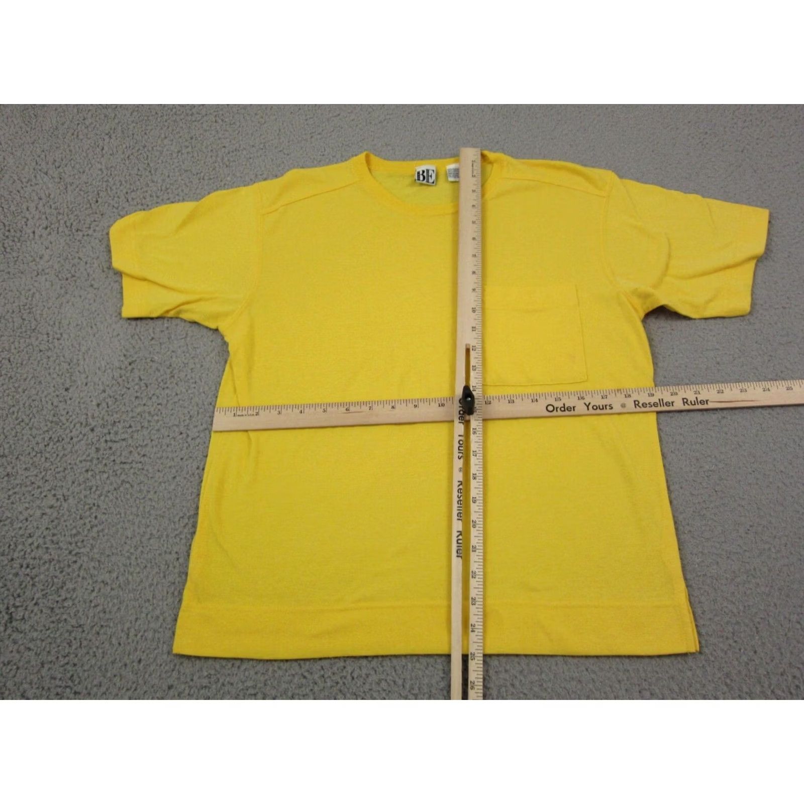 Essentials VINTAGE Basic Essentials Shirt Womens Medium Yellow 90s Single Stitch Tee Size M / US 6-8 / IT 42-44 - 7 Thumbnail