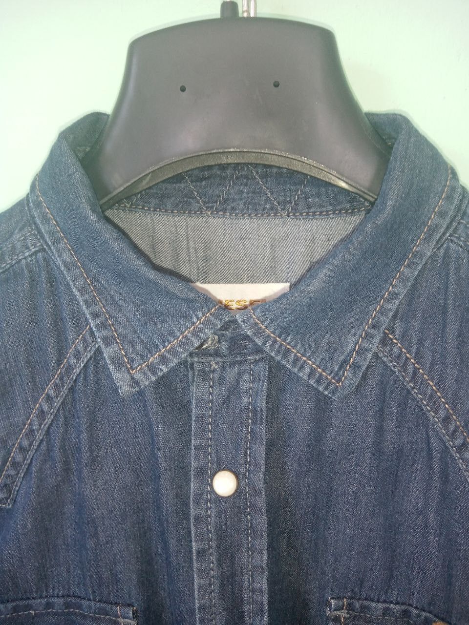 Diesel Diesel Dark Blue Denim Shirt Size US M / EU 48-50 / 2 - 2 Thumbnail