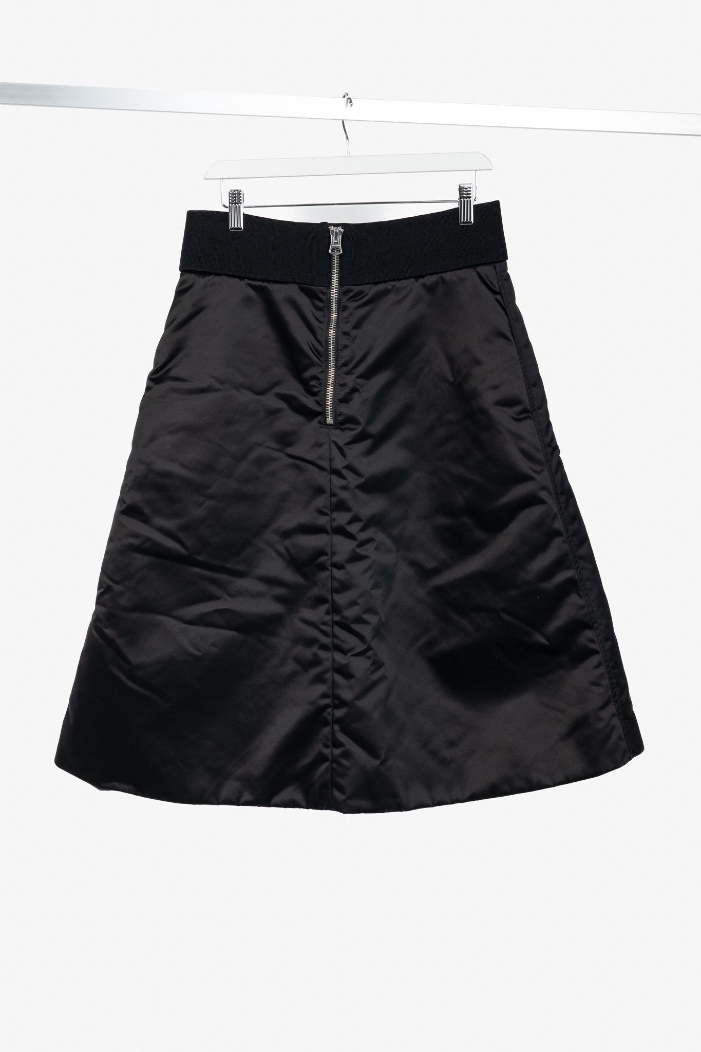 Acne Studios Acne Studios Pag Bomber Black Nylon A-Line Midi Skirt Size 30" / US 8 / IT 44 - 2 Thumbnail
