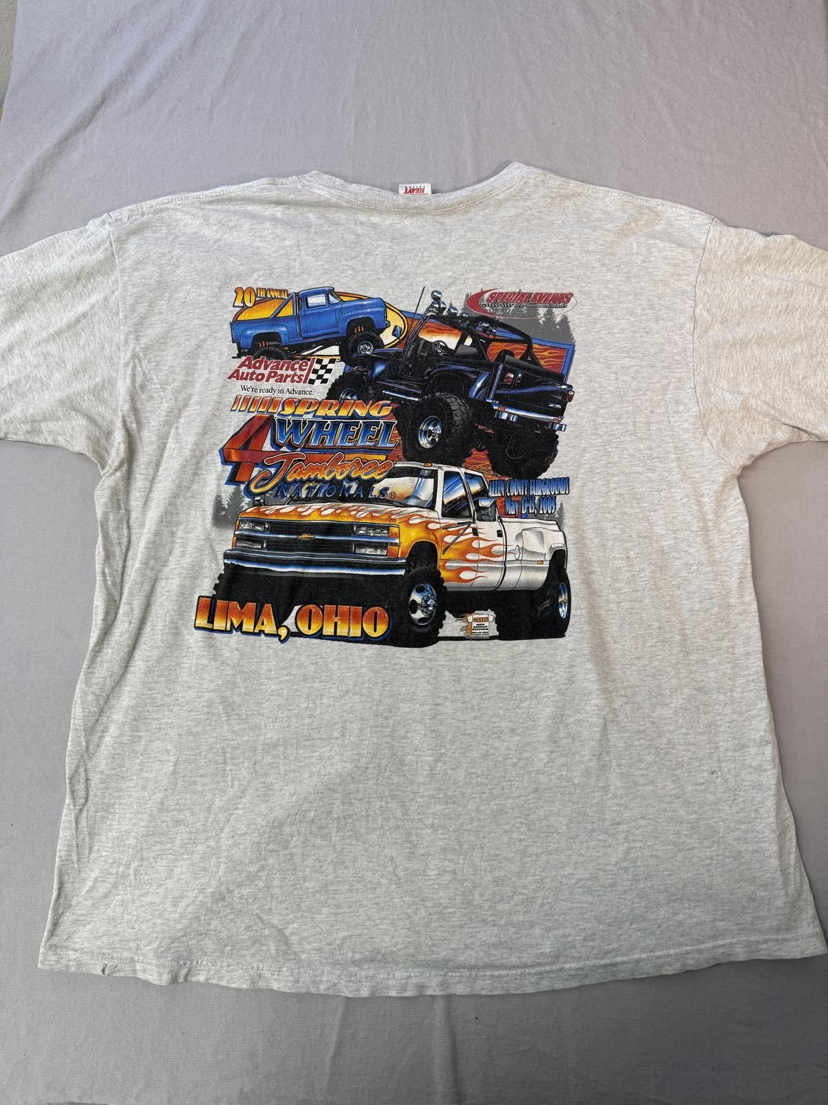 Fruit Of The Loom VTG 4 Wheel Jamboree T-shirt Lima Ohio Participant Tee 2XL Size US XXL / EU 58 / 5 - 1 Thumbnail