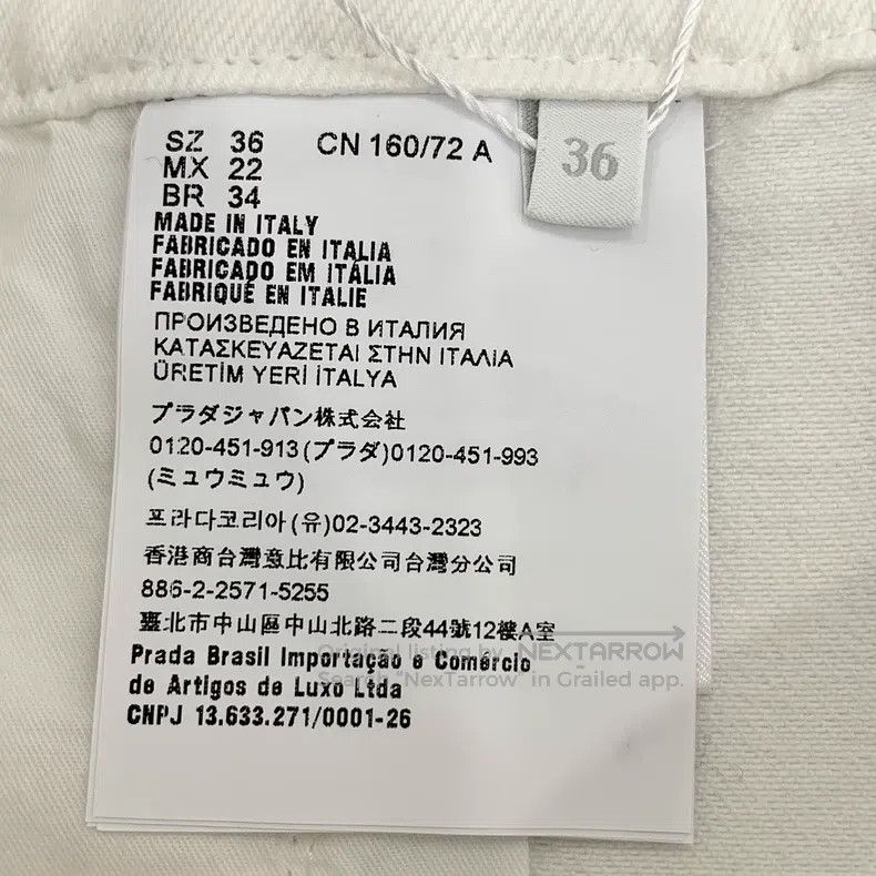 Prada Prada White triangle logo cotton strap dress Size XXS / US 00 / IT 34 - 8 Thumbnail
