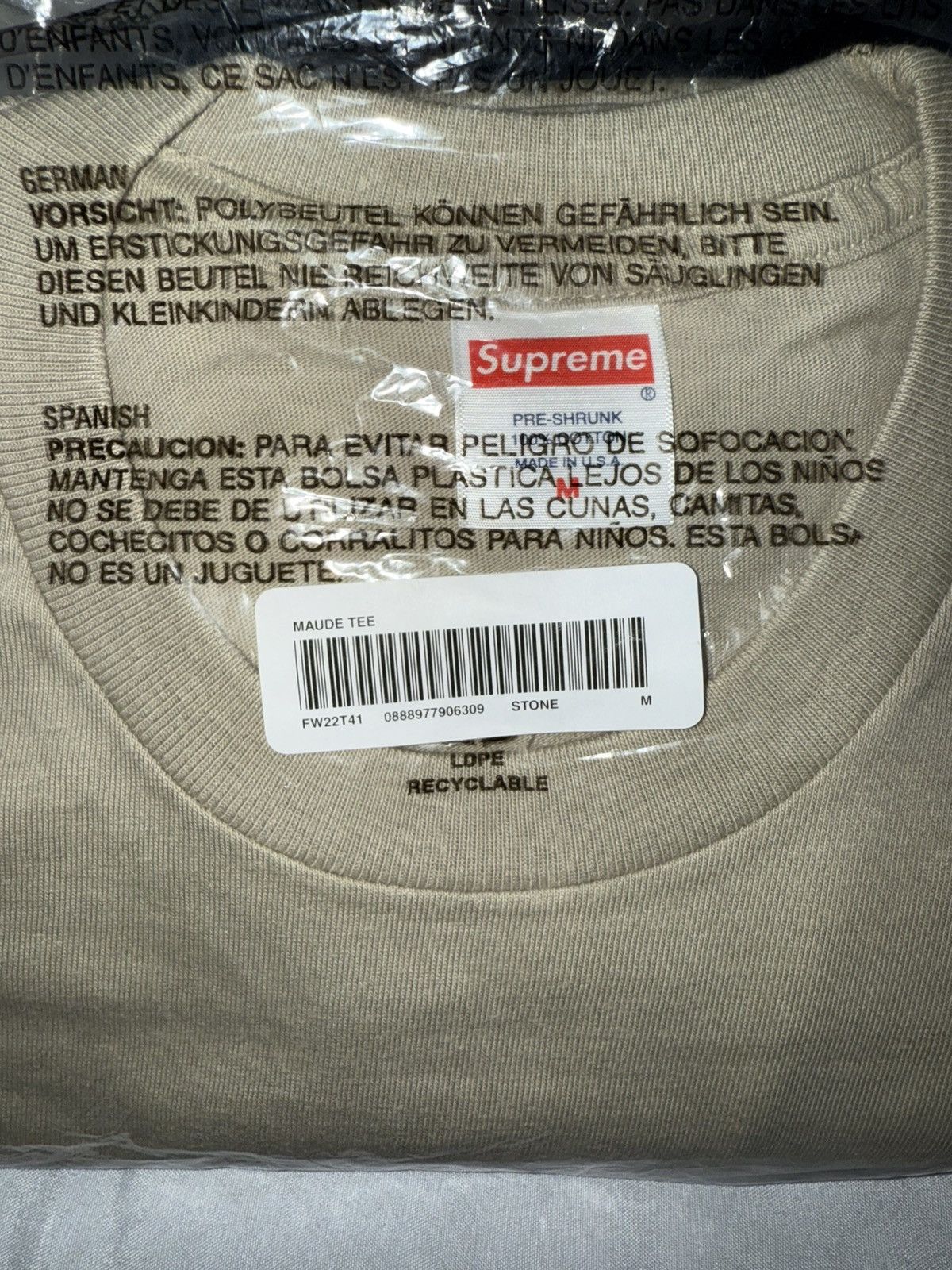 Supreme Supreme Maude Tee FW22 Size US M / EU 48-50 / 2 - 3 Thumbnail