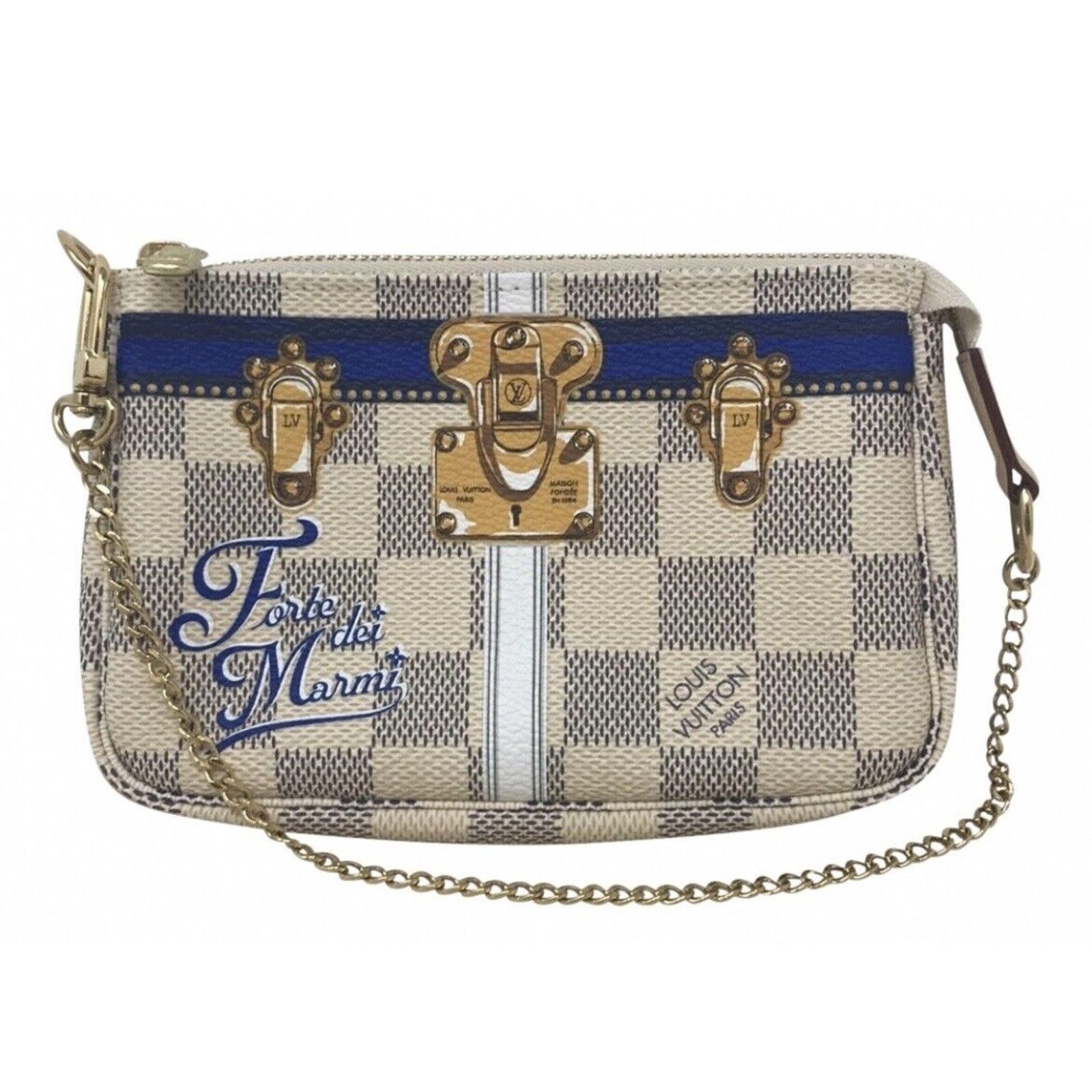 Louis Vuitton MINI POCHETTE LOUIS VUITTON FORTE DE MARMI LIMITED ED AZUR Size ONE SIZE - 11 Thumbnail