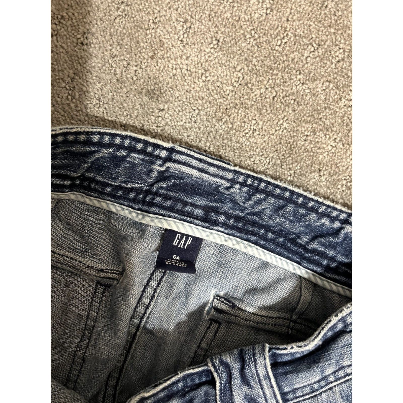 Gap Gap Jeans Bootcut Women's 6 Blue Denim Cotton Stretch Medium Wash 28in Inseam 5-Pocket Vtg Hemmed Size 28" / US 6 / IT 42 - 5 Thumbnail