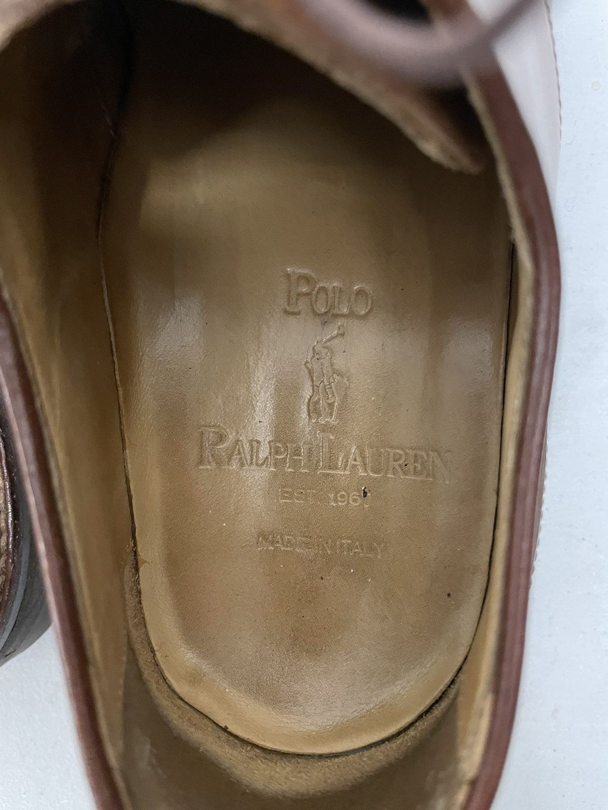 Polo Ralph Lauren Apron Toe Derbys Size US 9 / EU 42 - 6 Thumbnail
