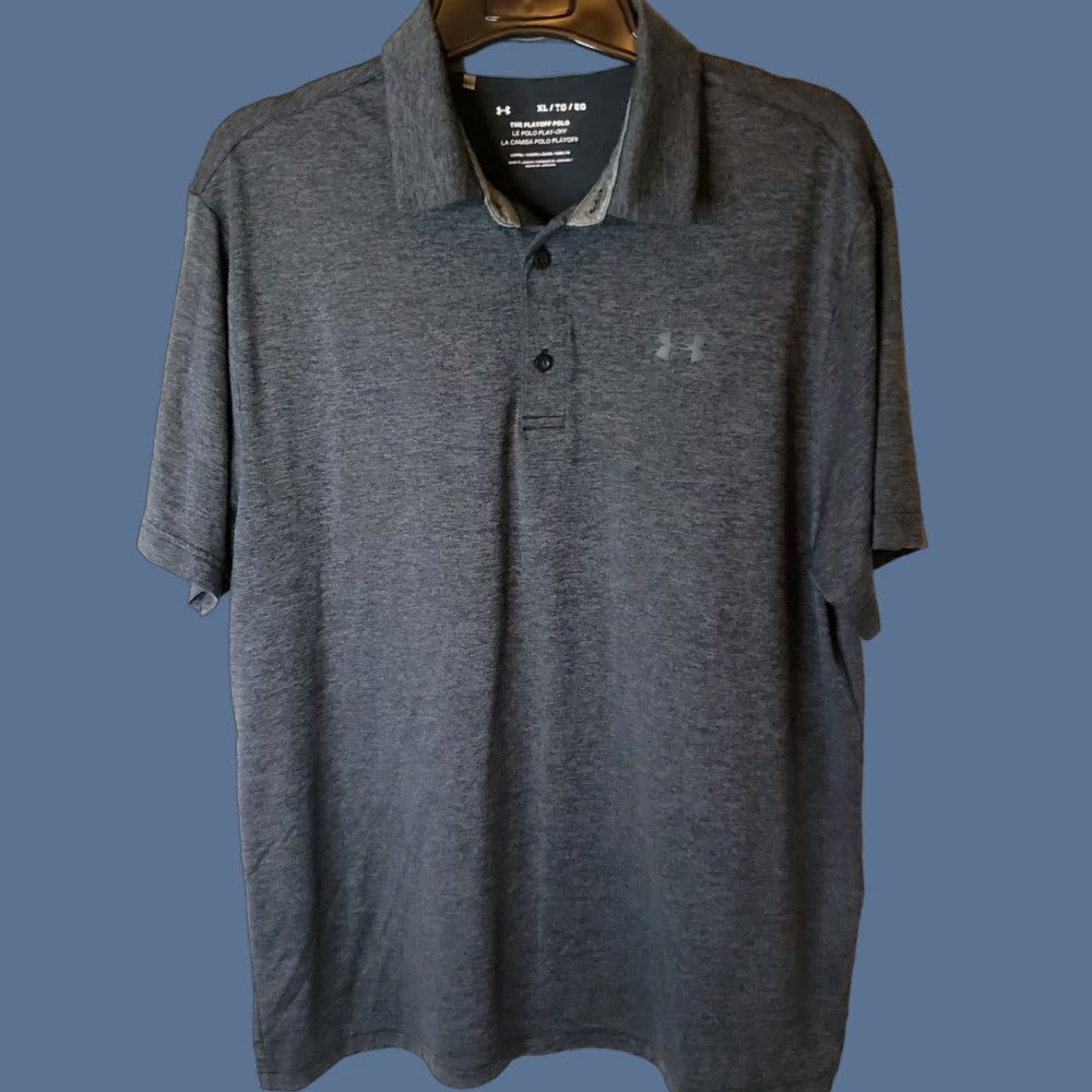 Under Armour Under Armour Shirt Mens XL The Playoff Polo Gray Short Sleeve Golf Performance Size US XL / EU 56 / 4 - 1 Thumbnail