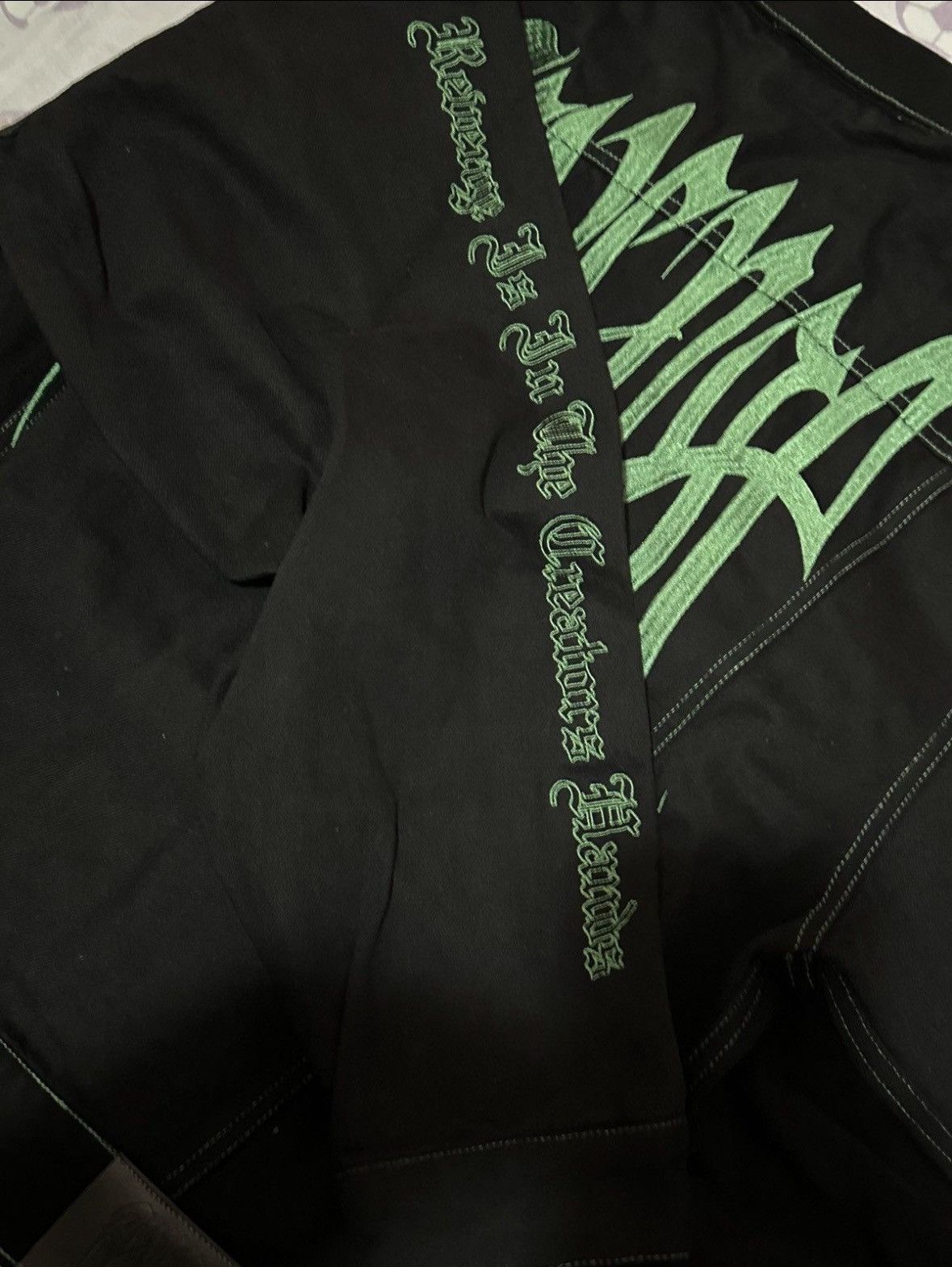 Revenge Revenge Emerald Embroidered Logo Denim Jacket Size US M / EU 48-50 / 2 - 4 Thumbnail