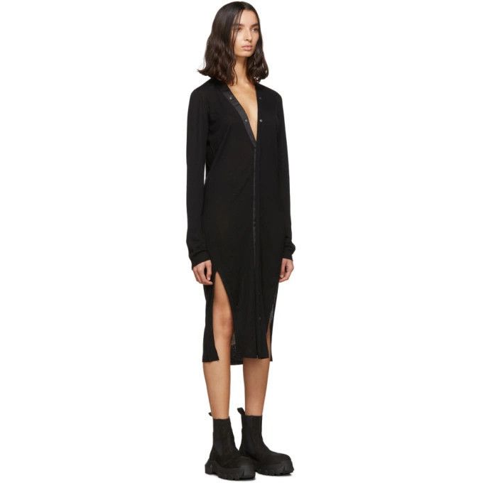 Rick Owens o1y0126 Cardigan in Black Size S / US 4 / IT 40 - 2 Thumbnail