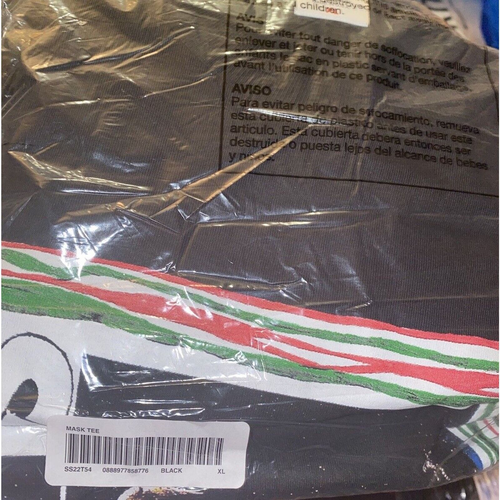 Supreme Supreme Mask Invincible T-Shirt Black Size XL New Graphic Size US XL / EU 56 / 4 - 3 Thumbnail