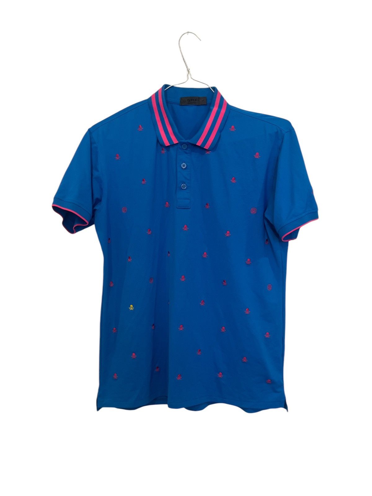 G/FORE G FORE Golf Polo Shirt Men’s Small Blue Pink Skull N Bonee Size US S / EU 44-46 / 1 - 1 Thumbnail