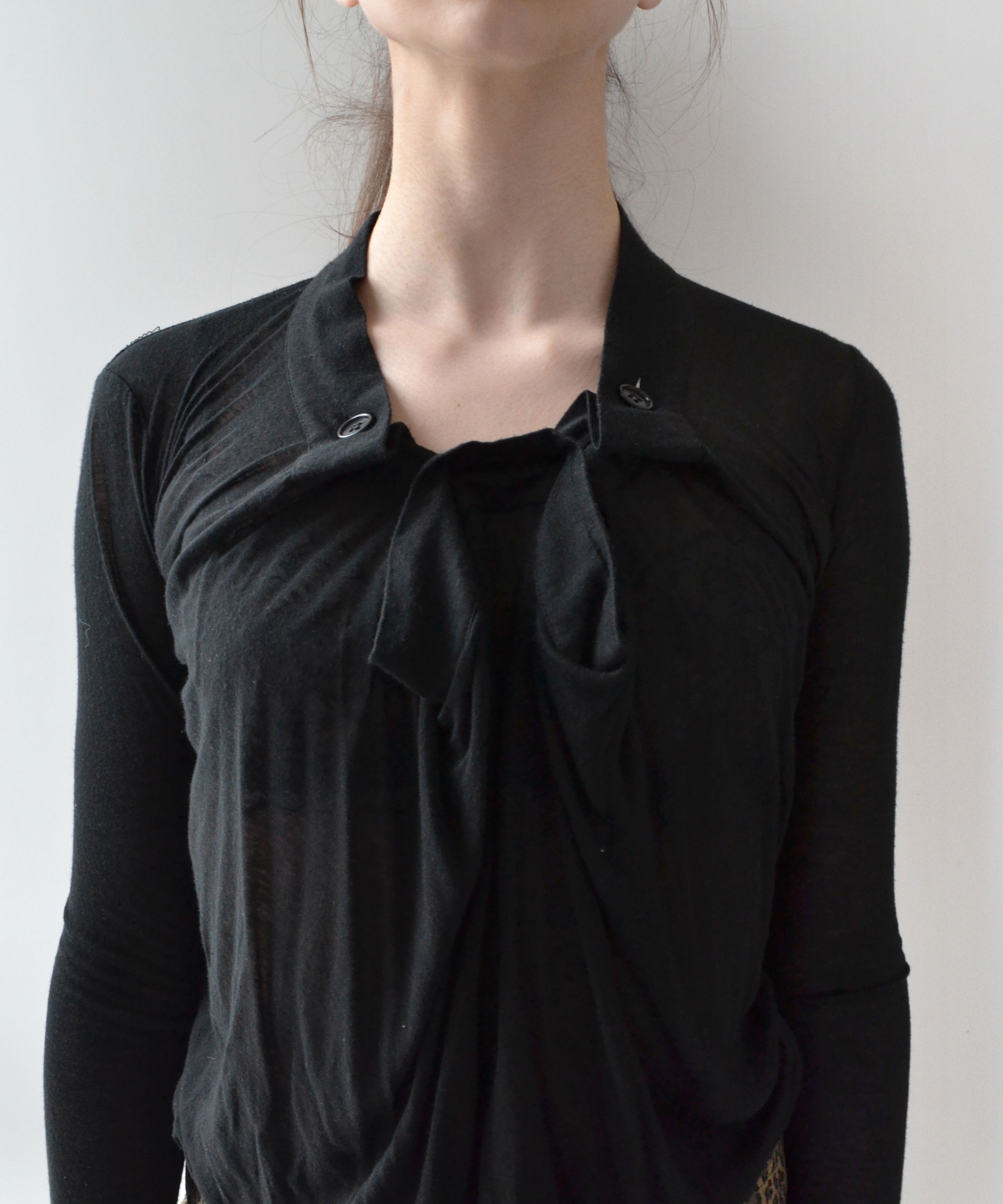 Helmut Lang Helmut Lang Sweater Black Transformer Neck 2005 Size S / US 4 / IT 40 - 12 Thumbnail