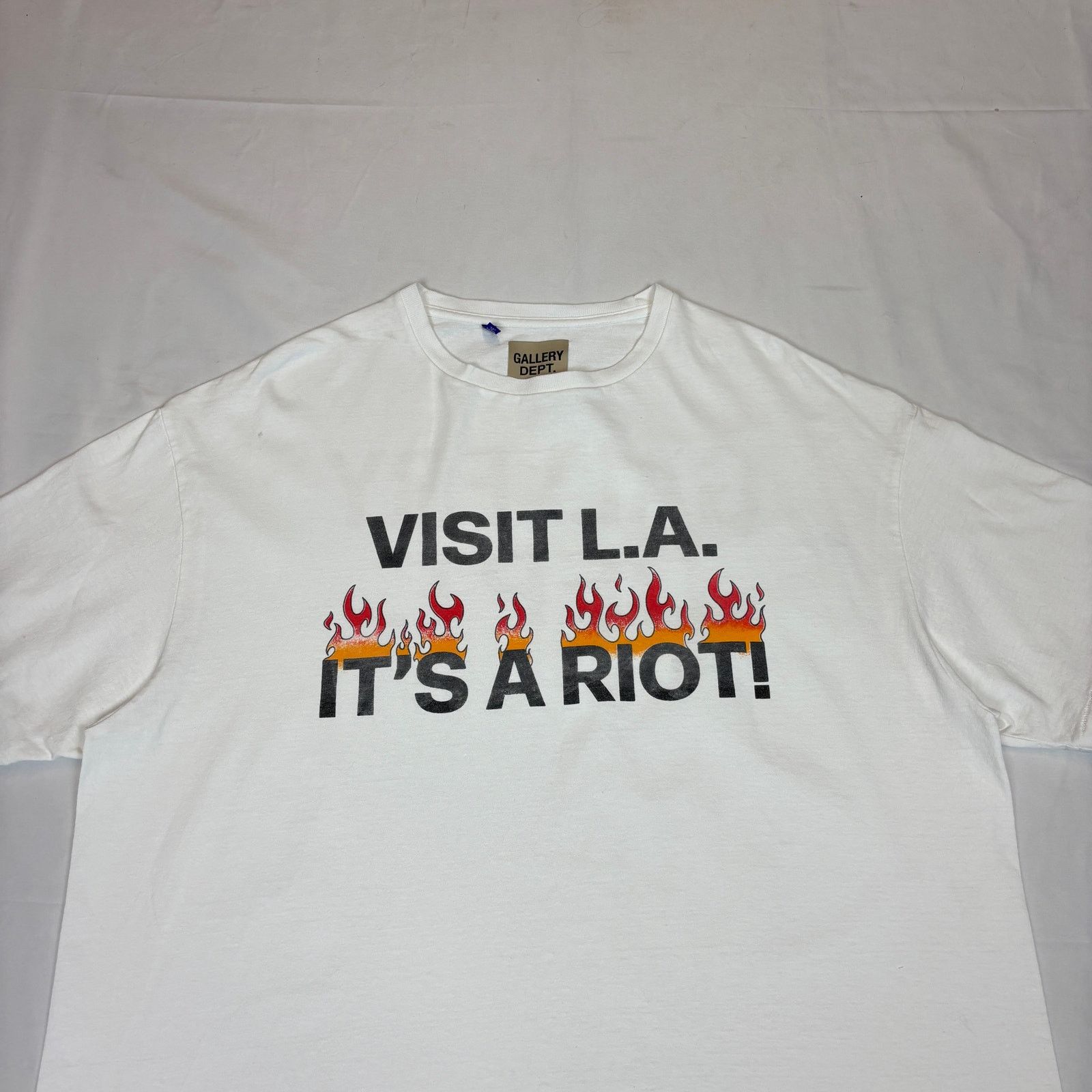 Gallery Dept. Gallery Dept. Visit LA Riot Flame Tee Shirt Men's XL Size US XL / EU 56 / 4 - 2 Thumbnail
