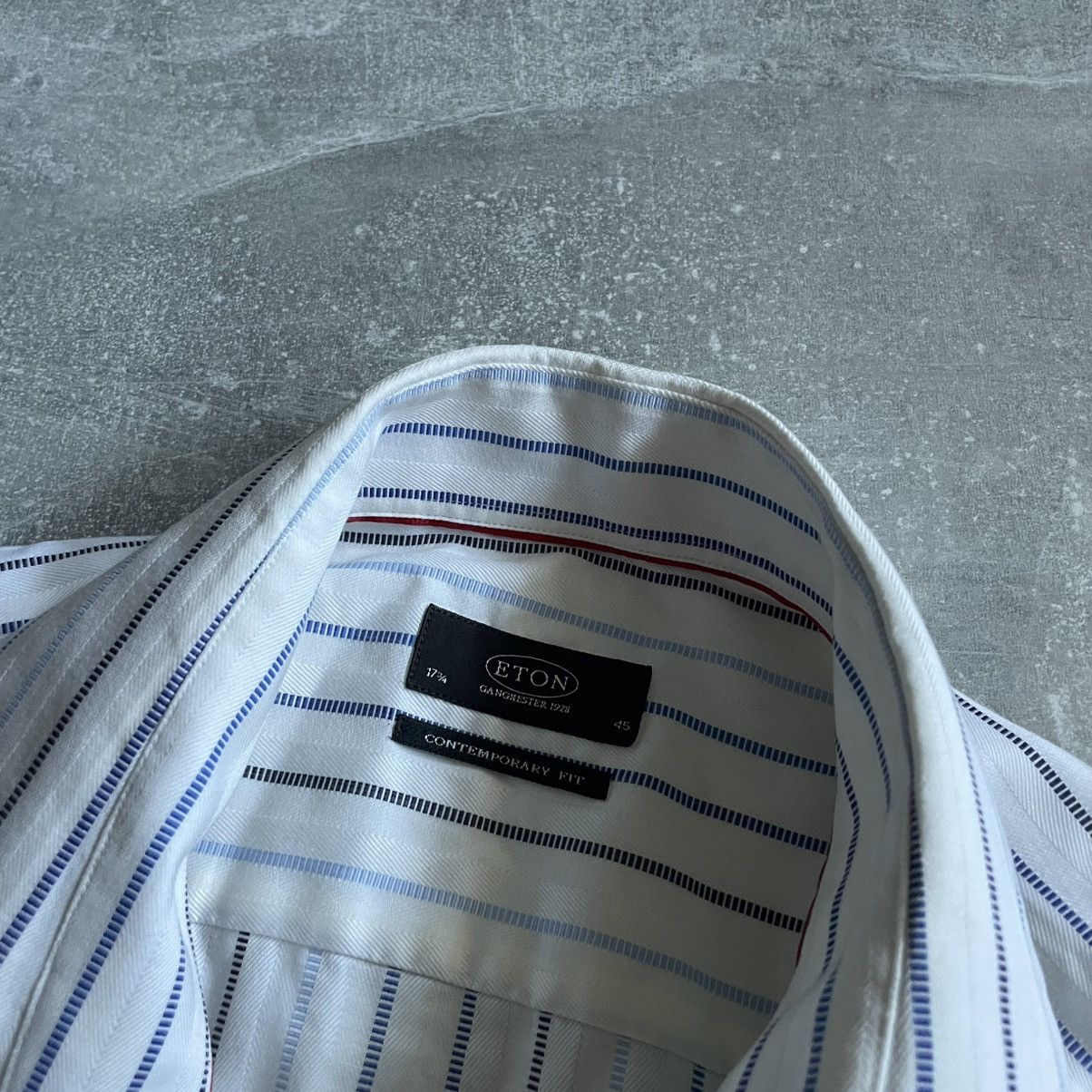 Eton Recent Eton Shirt CONTEMPORARY Size 17 3/4 . 45 old money Size 44L - 2 Thumbnail