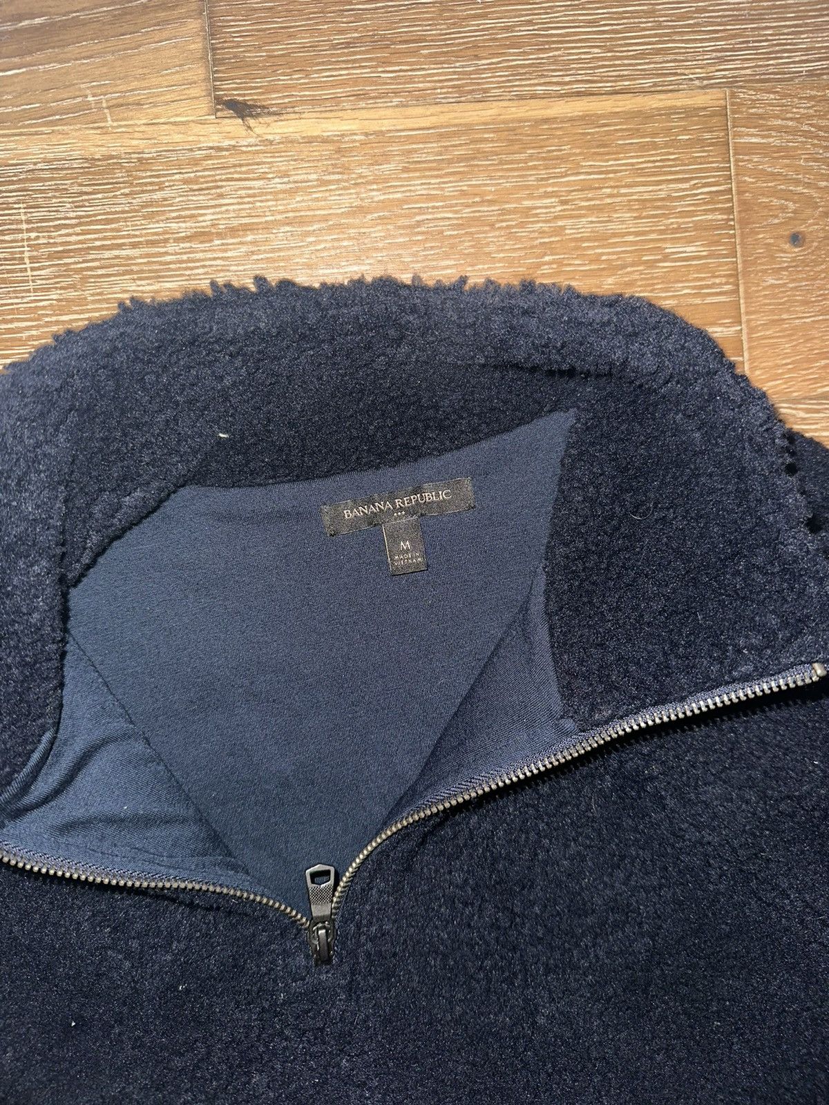 Banana Republic Banana Republic Fuzzy Quarter Zip Size Medium Mens Size US M / EU 48-50 / 2 - 4 Thumbnail