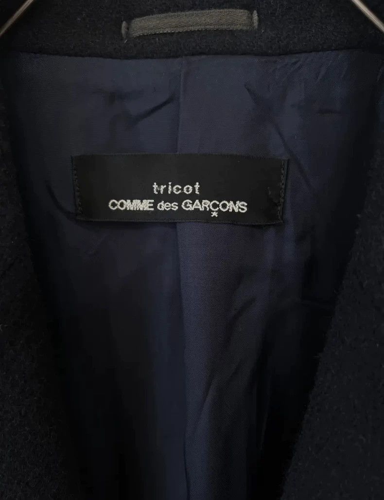 Comme des Garcons 1980s Navy Wool Coat by Comme des Garcons-2505 Size US M / EU 48-50 / 2 - 5 Thumbnail