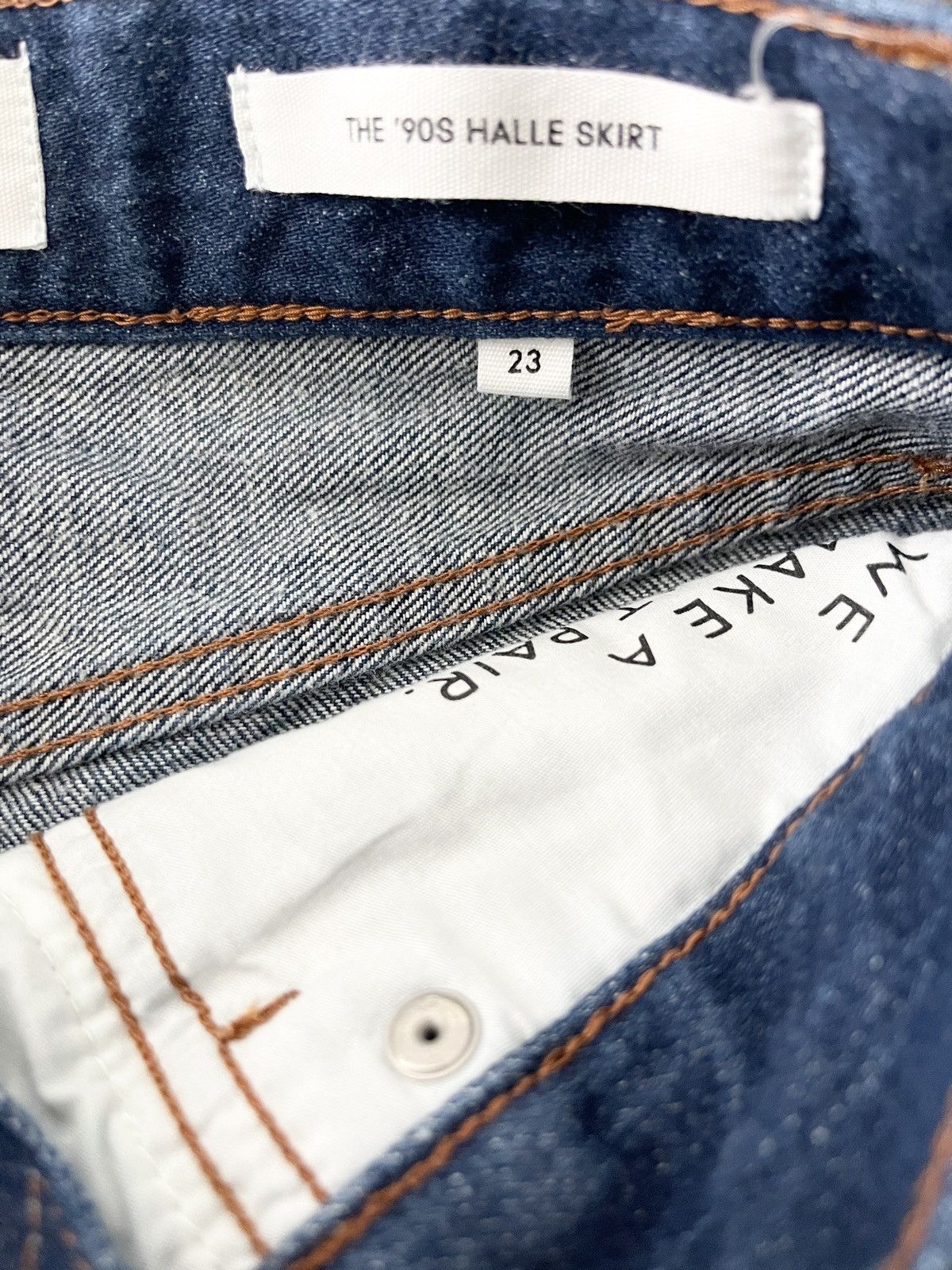 Alo STEAL! 2010s Original Denim Skirt Size 23" - 8 Thumbnail