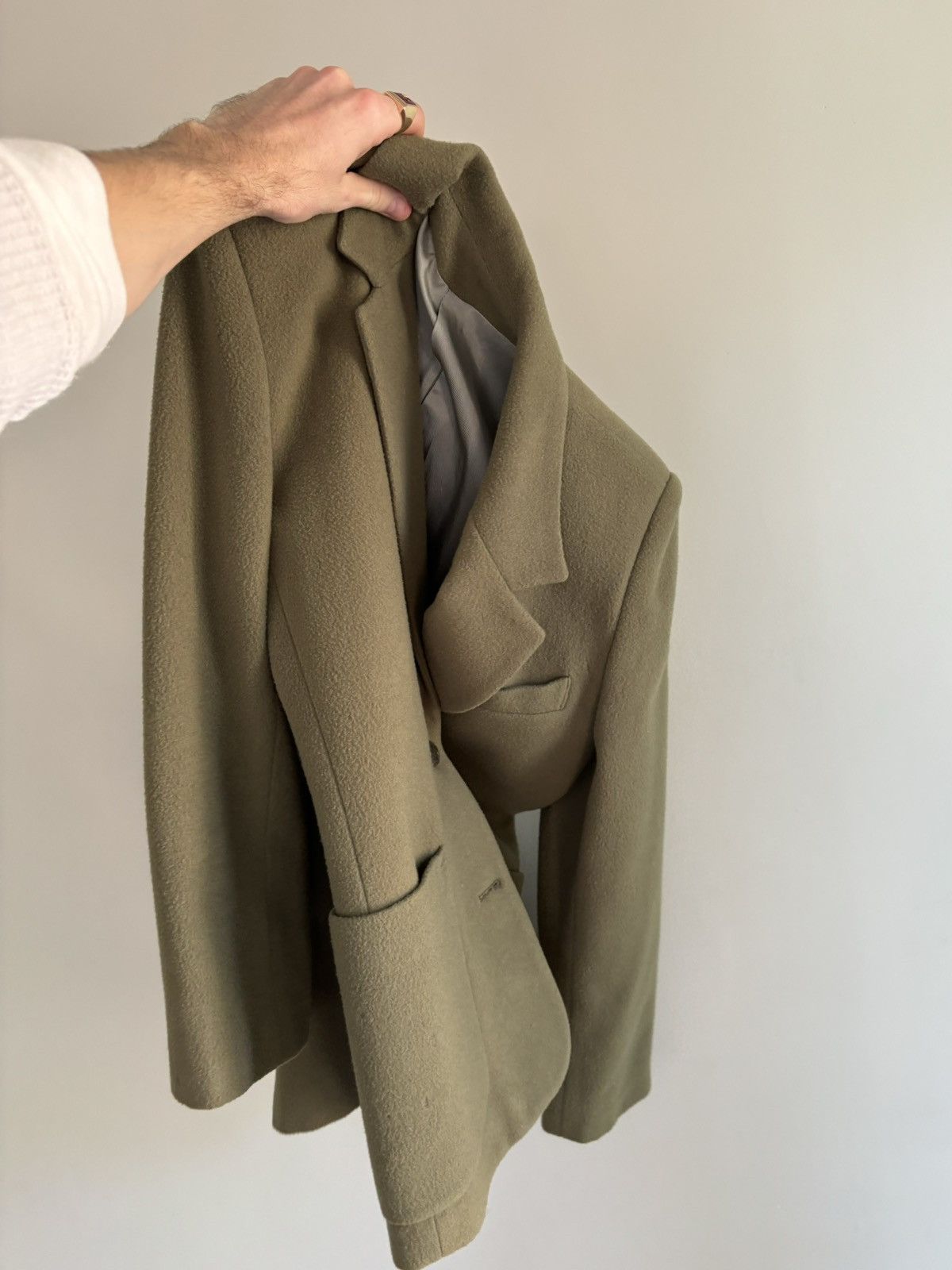 Vintage Felted Wool Blazer 70s Sports Coat 60s Bulgaria Mod