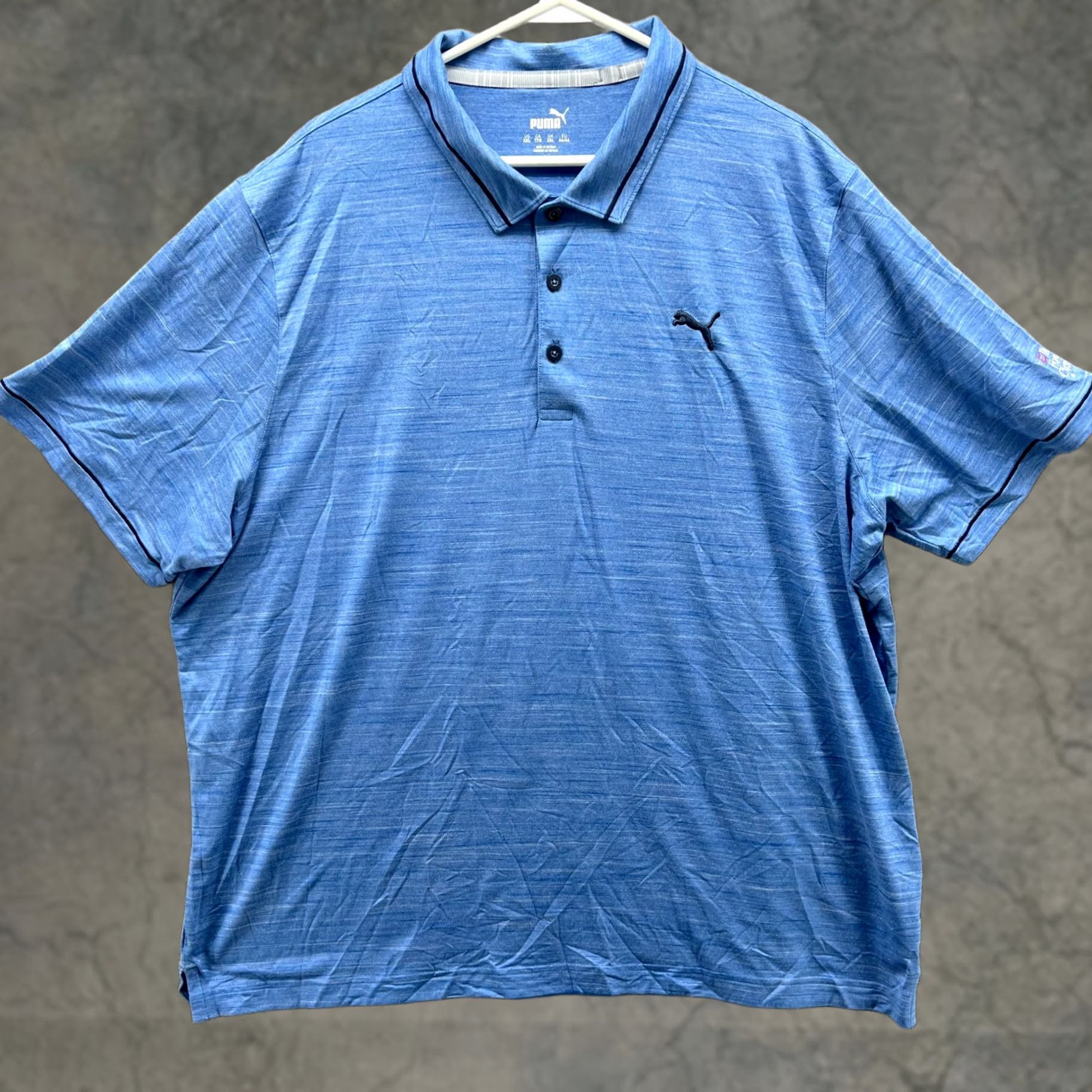 Puma PUMA Polo Shirt Mens XXL Blue Preppy Golf Knit The Honda Classic Cloudspun Casual Shirt Size US XXL / EU 58 / 5 - 1 Thumbnail