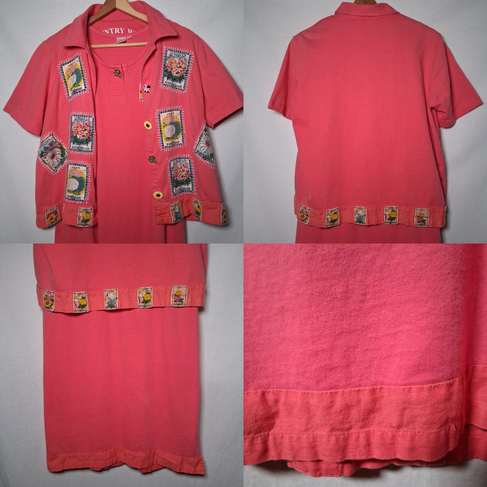 Vintage VINTAGE Coutry Wear Casuals 2000 Pink Floral Tank Dress And Shirt Set Small Women Casual Size S / US 4 / IT 40 - 11 Thumbnail