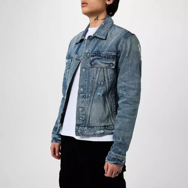 Amiri o1y0525 Denim Jacket in Blue Size US XL / EU 56 / 4 - 5 Thumbnail