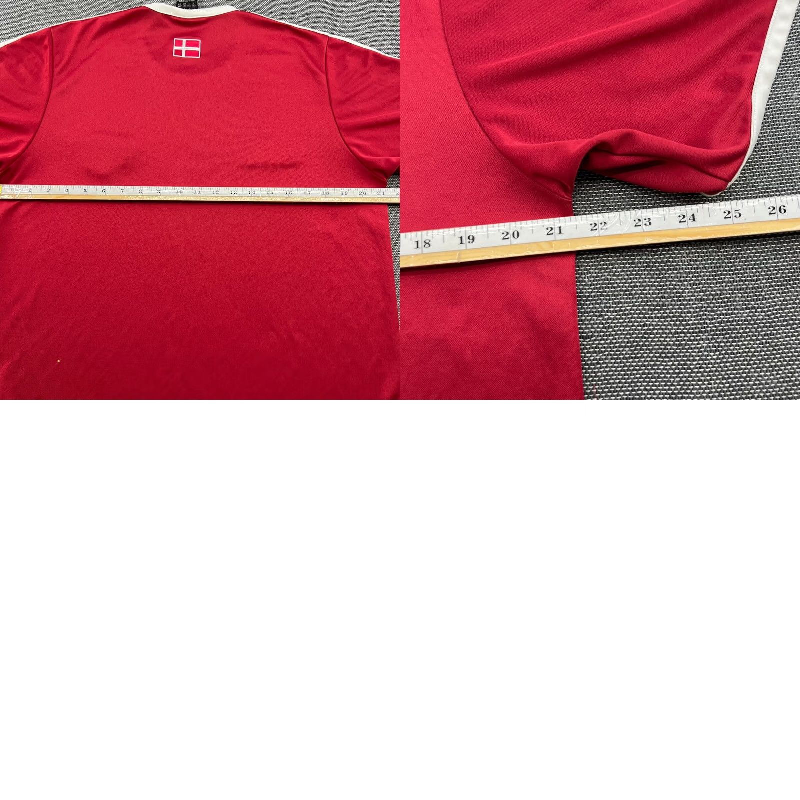 Adidas adidas Denmark 2004 Training Football Jersey Mens Large Adult Red Shirt Adidas Size US L / EU 52-54 / 3 - 9 Thumbnail